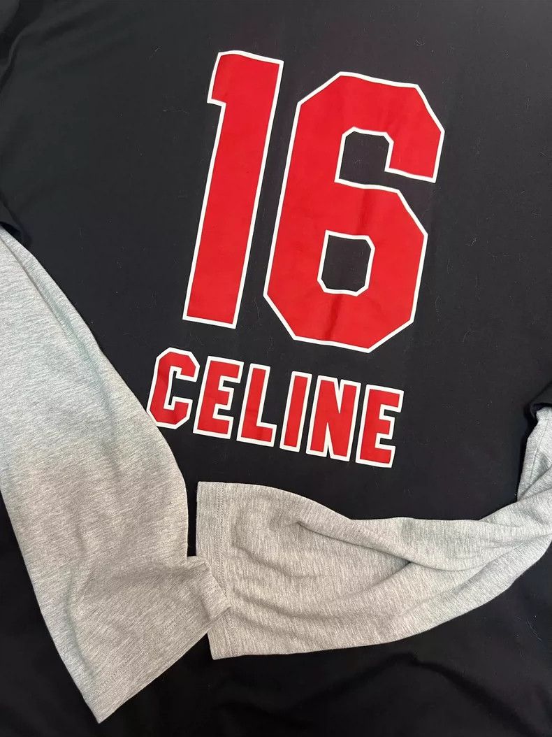 Celine Celine Black Gray Color Block T-Shirt- DMC Size US M / EU 48-50 / 2 - 4 Thumbnail