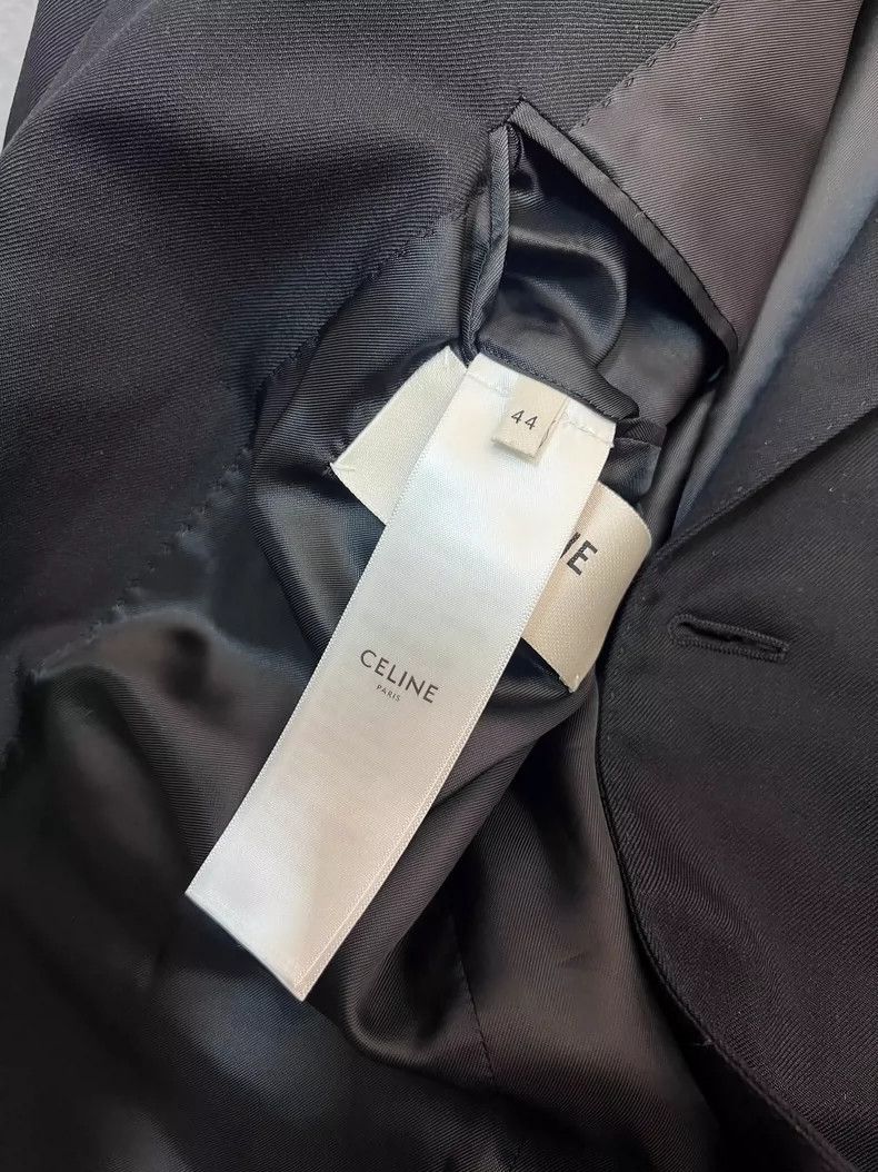 Celine Celine Double-Breasted Black Blazer Jacket- DMC Size US L / EU 52-54 / 3 - 5 Thumbnail