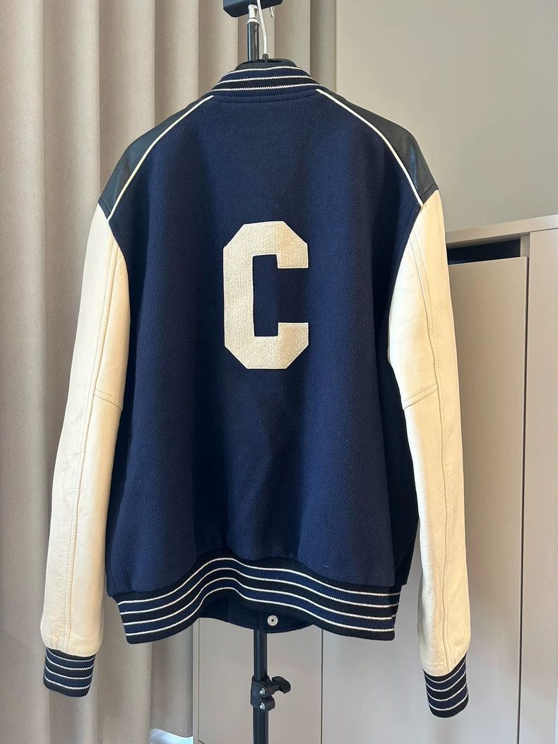 Celine Celine Vintage Blue Letterman Jacket- DMC Size US XXL / EU 58 / 5 - 4 Thumbnail