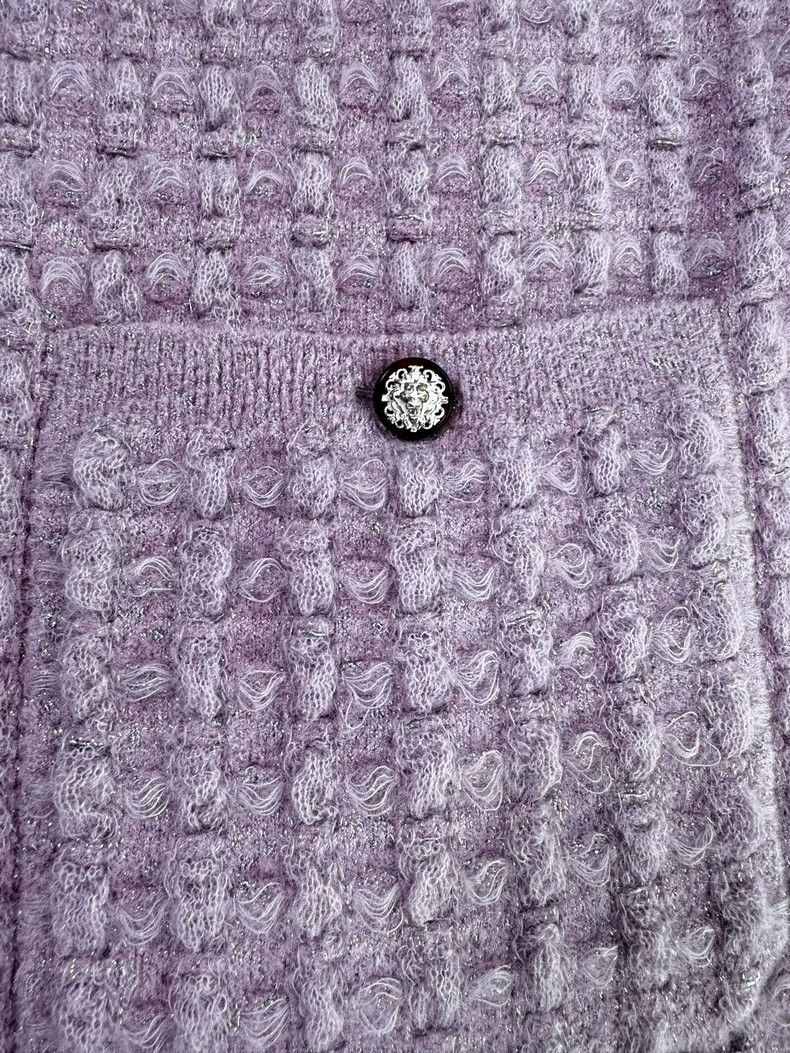 Chanel Chanel Purple Checkered Dress- DMC Size US 31 - 4 Thumbnail