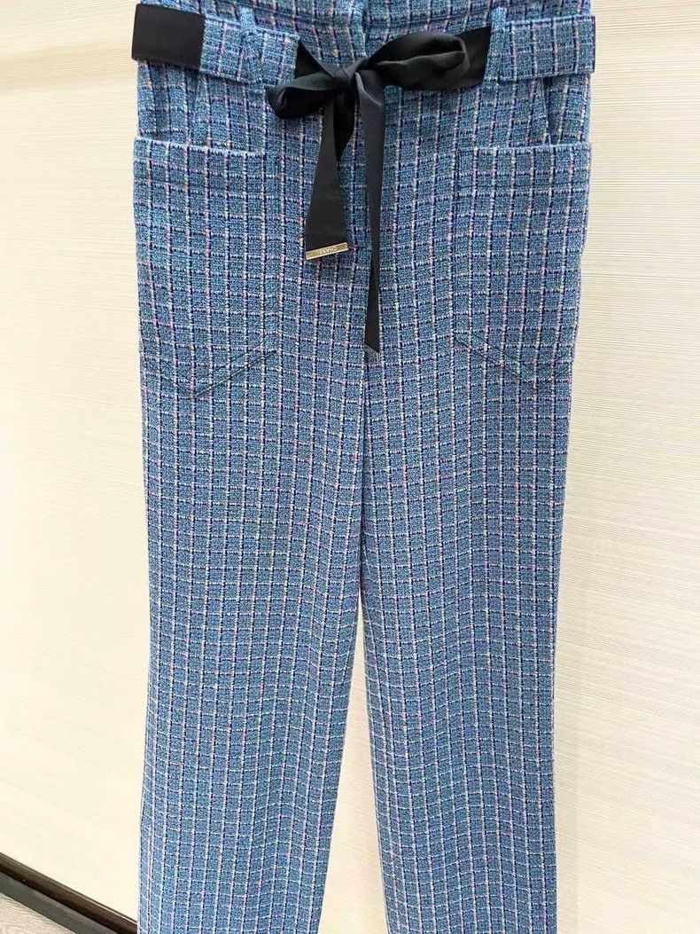 Chanel Chanel High-Waisted Straight-Leg Pants with Belt- DMC Size US 34 / EU 50 - 4 Thumbnail
