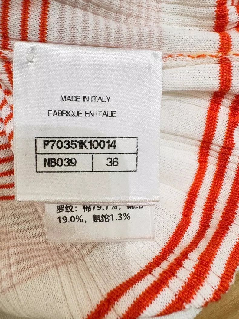 Chanel Chanel Striped Knit Short Sleeve Top- DMC Size US S / EU 44-46 / 1 - 5 Thumbnail