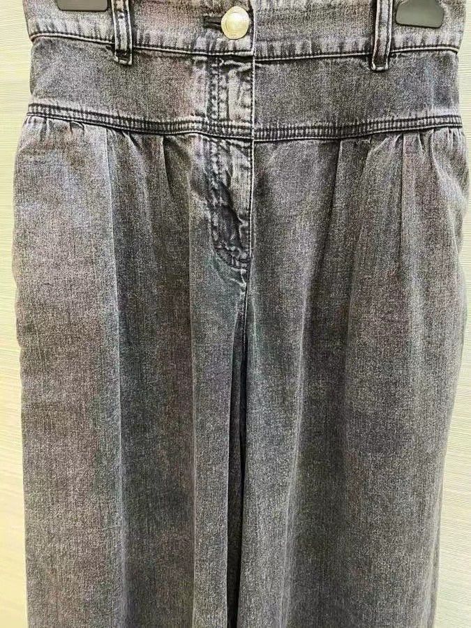 Chanel Chanel F34 Wide Leg Denim Pants for Daily Wear- DMC Size US 34 / EU 50 - 5 Thumbnail