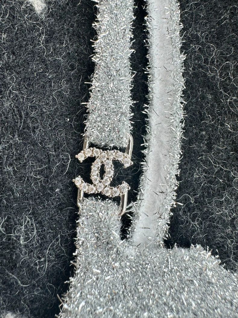 Chanel Chanel Silver Sparkly Cami Top- DMC Size US M / EU 48-50 / 2 - 2 Thumbnail