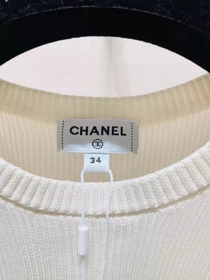 Chanel Chanel Sleeveless Silk Top with Ruffles- DMC Size US S / EU 44-46 / 1 - 2 Thumbnail