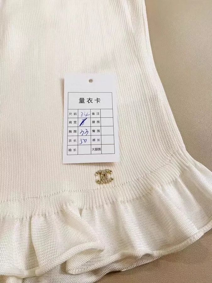 Chanel Chanel Sleeveless Silk Top with Ruffles- DMC Size US S / EU 44-46 / 1 - 6 Thumbnail