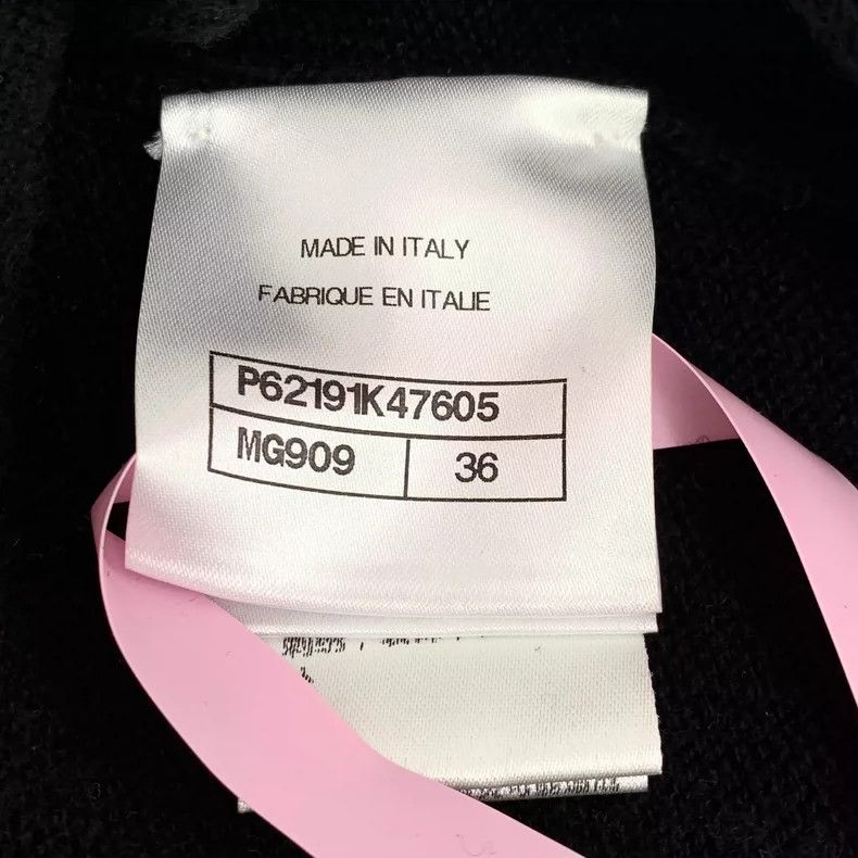 Chanel Chanel Black Knit Cardigan with Snowflake Design- DMC Size US XS / EU 42 / 0 - 5 Thumbnail