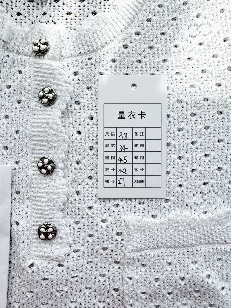 Chanel Chanel Crochet Knit Short Sleeve Top- DMC Size US S / EU 44-46 / 1 - 7 Thumbnail