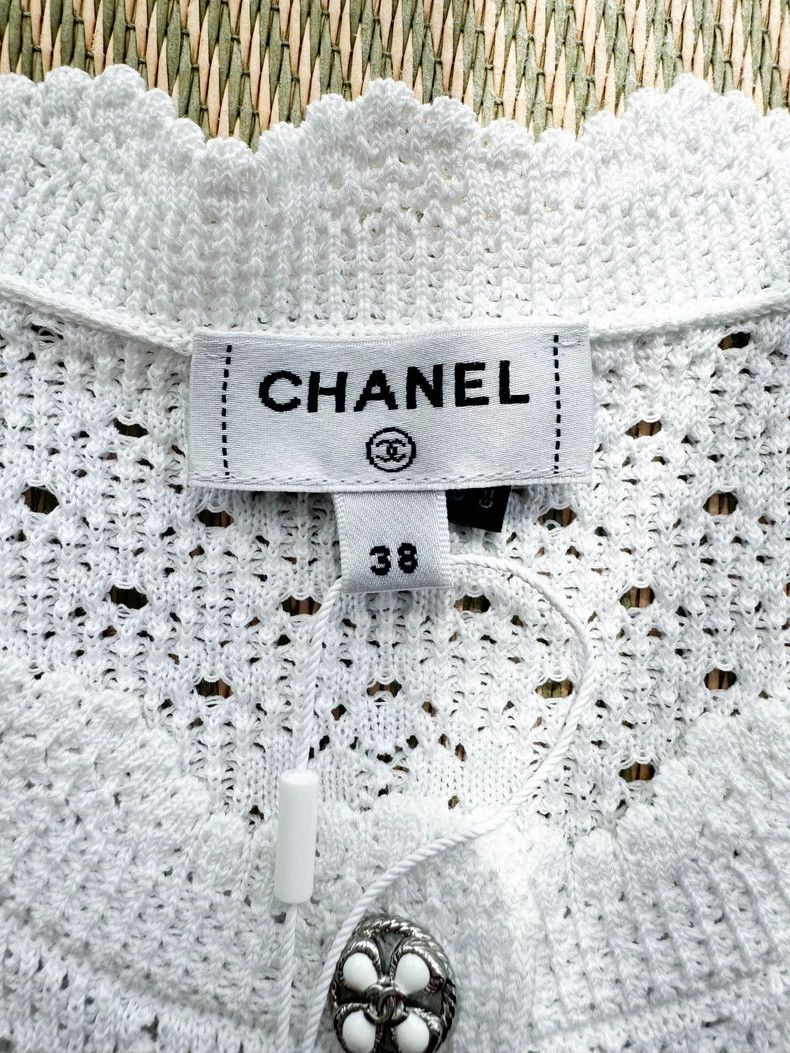 Chanel Chanel Crochet Knit Short Sleeve Top- DMC Size US S / EU 44-46 / 1 - 4 Thumbnail