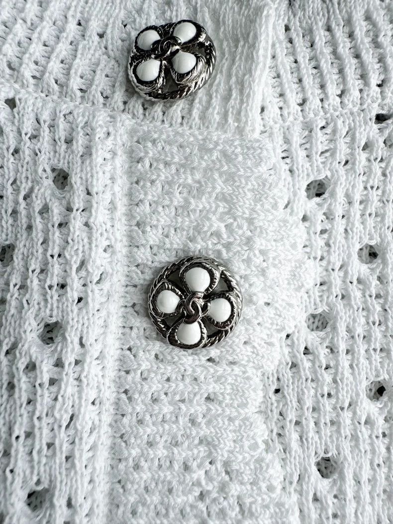 Chanel Chanel Crochet Knit Short Sleeve Top- DMC Size US S / EU 44-46 / 1 - 3 Thumbnail