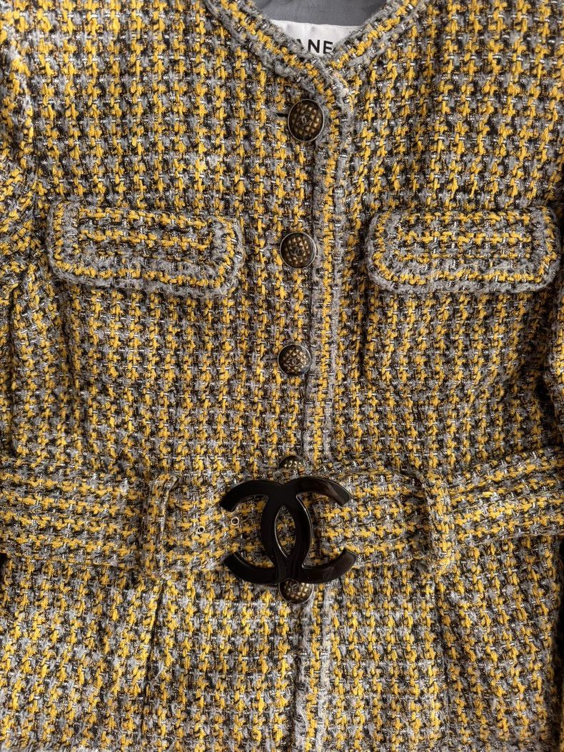 Chanel CHANEL Jacket in Yellow and Gray Colorblock- DMC Size US M / EU 48-50 / 2 - 2 Thumbnail