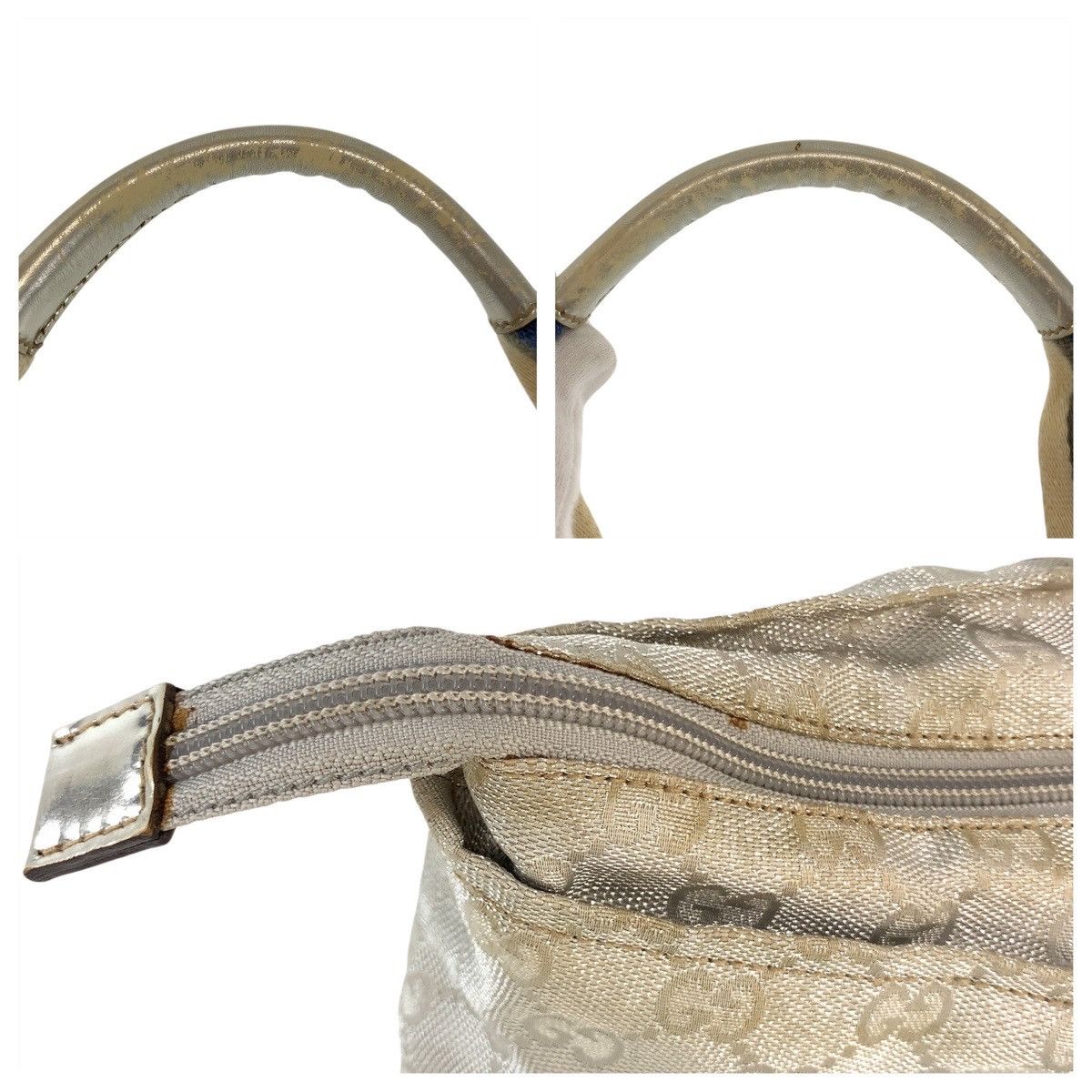 Gucci Gucci Gucci GG Canvas Sheline Silver 2way Bag 131230 Canvas Shoulder Bag 131230 DUTY FREE for USA Size ONE SIZE - 6 Thumbnail