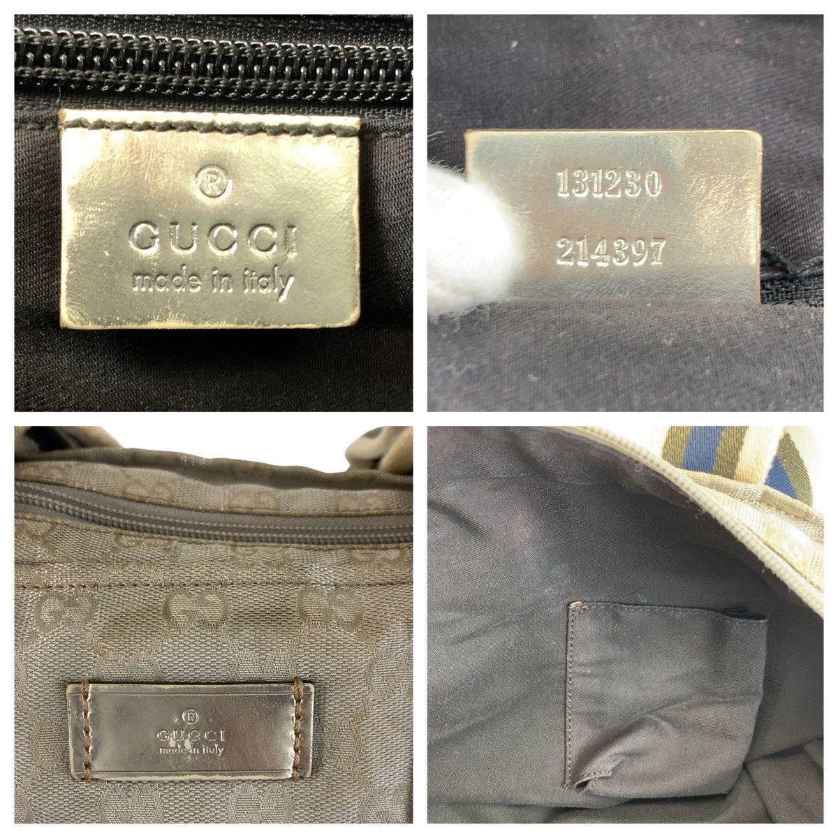 Gucci Gucci Gucci GG Canvas Sheline Silver 2way Bag 131230 Canvas Shoulder Bag 131230 DUTY FREE for USA Size ONE SIZE - 4 Thumbnail