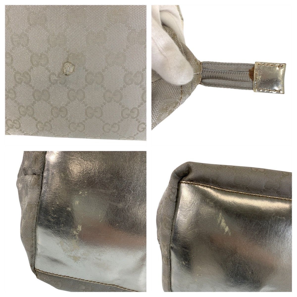 Gucci Gucci Gucci GG Canvas Sheline Silver 2way Bag 131230 Canvas Shoulder Bag 131230 DUTY FREE for USA Size ONE SIZE - 5 Thumbnail