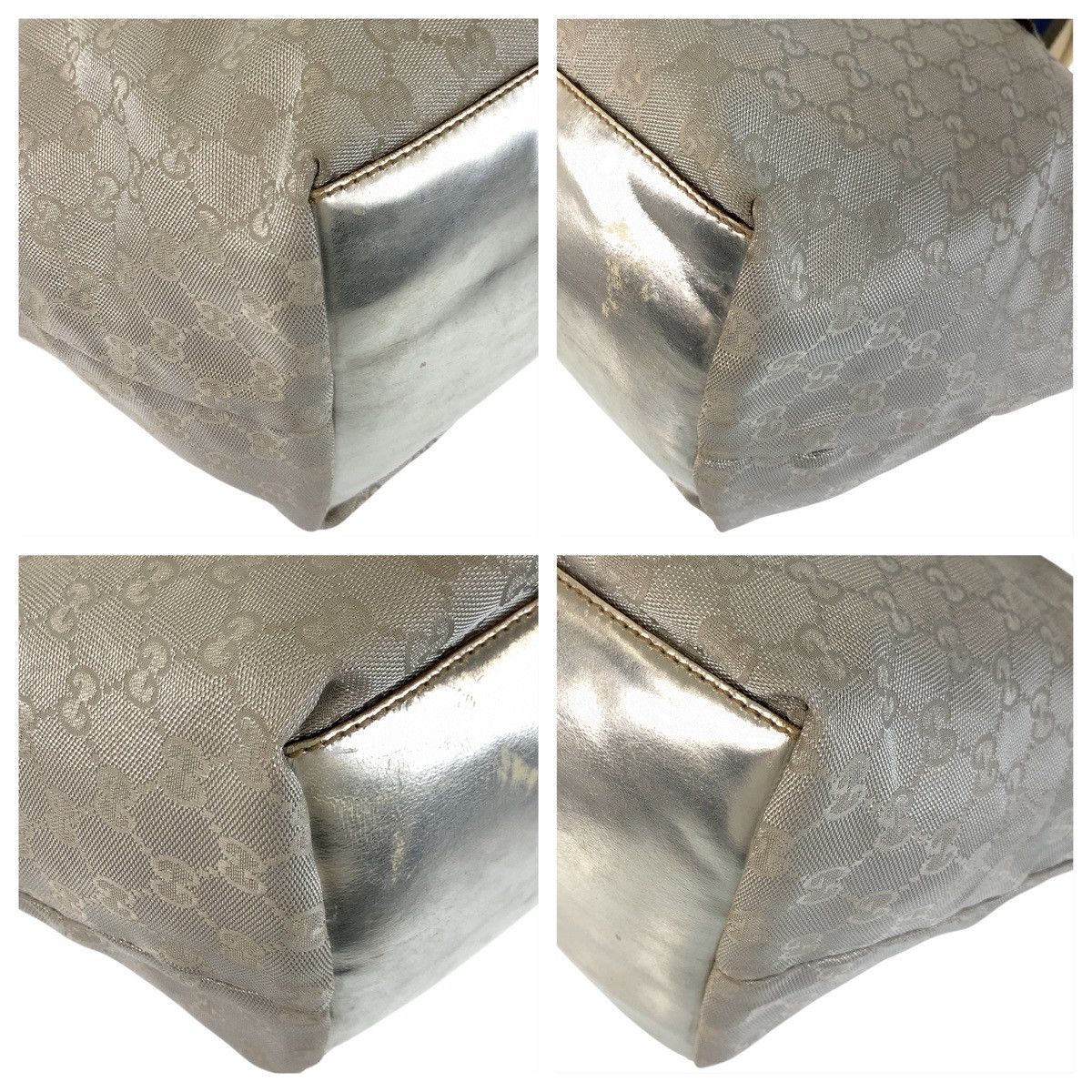Gucci Gucci Gucci GG Canvas Sheline Silver 2way Bag 131230 Canvas Shoulder Bag 131230 DUTY FREE for USA Size ONE SIZE - 3 Thumbnail