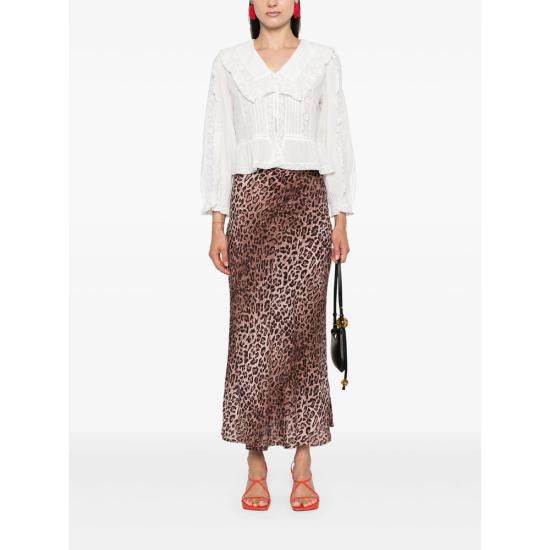 RIXO RIXO Women Mid Skirts KELLY LEBRO BROWN Size 28" / US 6 / IT 42 - 5 Thumbnail