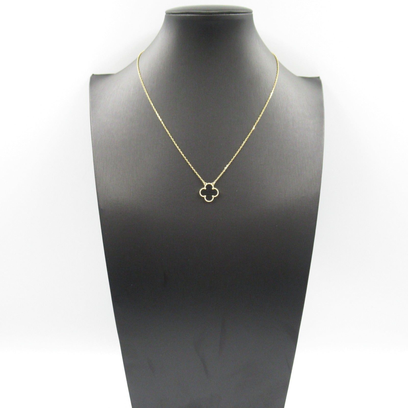 Van Cleef & Arpels Van Cleef Arpels Alhambra Onyx Necklace K18 (Yellow Gold) Black Size ONE SIZE - 8 Thumbnail