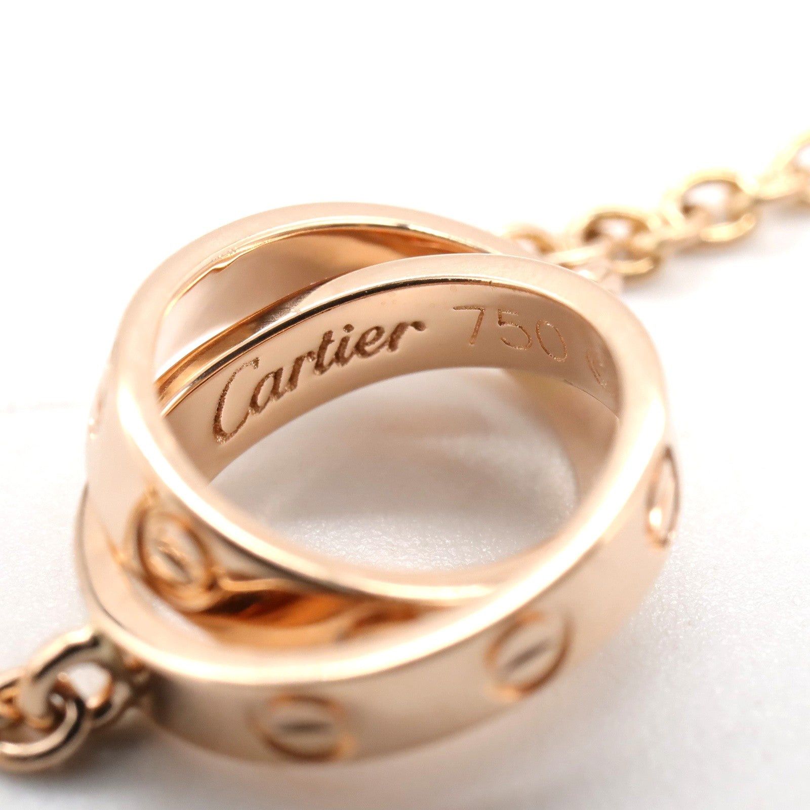 Cartier Cartier Baby Love Necklace K18Pg (Pink Gold) Gold Size ONE SIZE - 5 Thumbnail