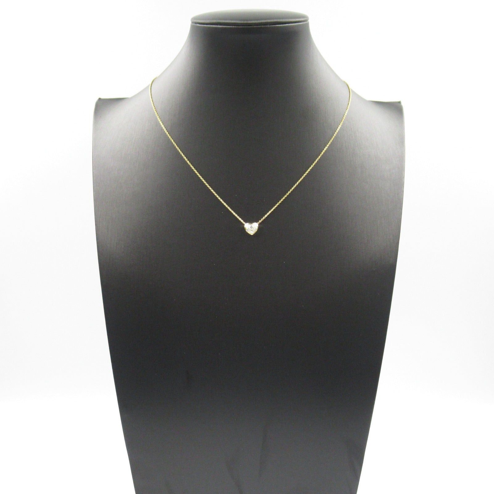 Tiffany & Co. Tiffany Co Heart Pave Necklace K18 (Yellow Gold) Diamond Clear Size ONE SIZE - 8 Thumbnail