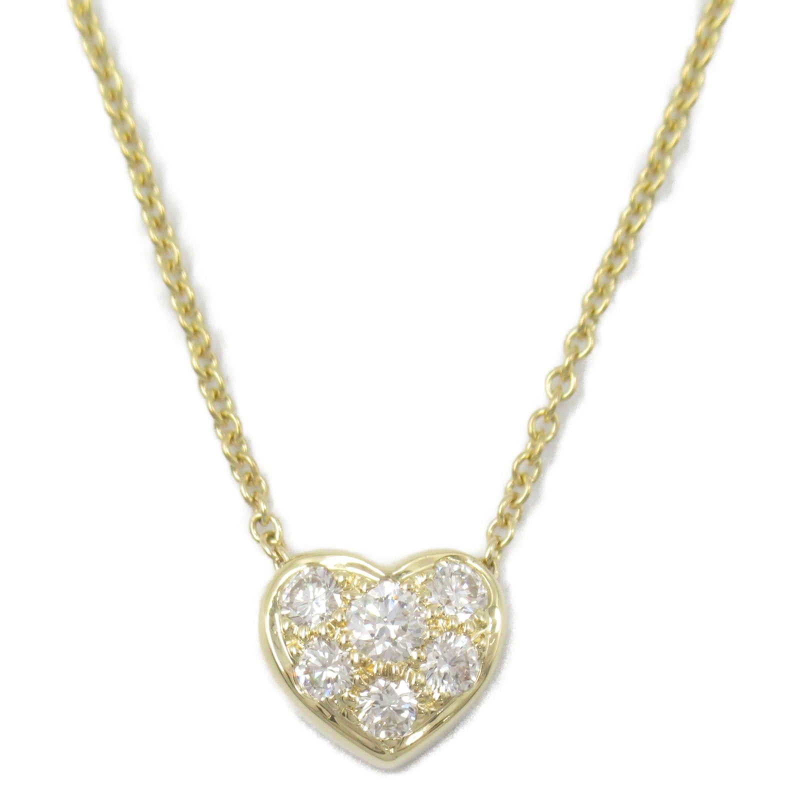 Tiffany & Co. Tiffany Co Heart Pave Necklace K18 (Yellow Gold) Diamond Clear Size ONE SIZE - 2 Thumbnail