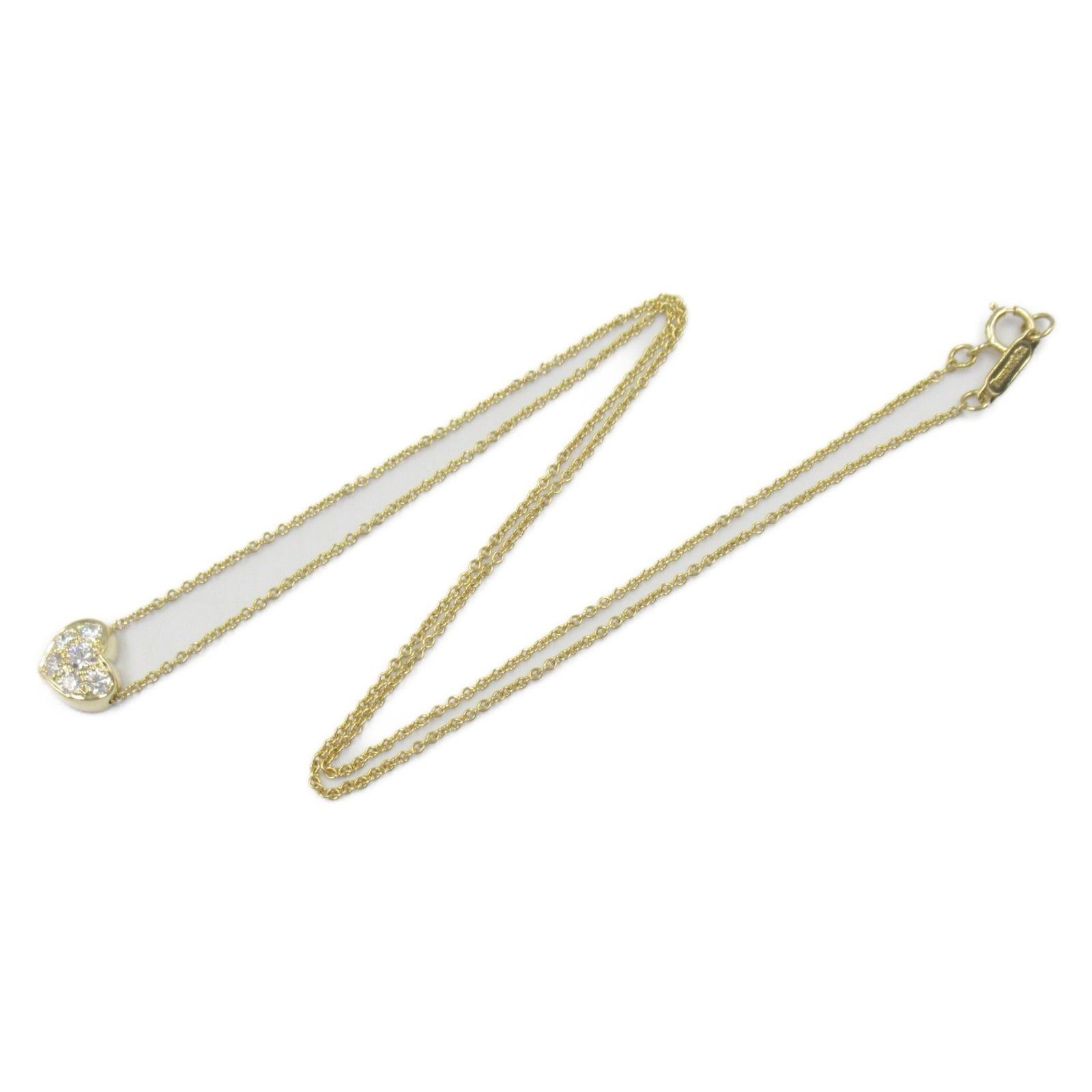 Tiffany & Co. Tiffany Co Heart Pave Necklace K18 (Yellow Gold) Diamond Clear Size ONE SIZE - 3 Thumbnail