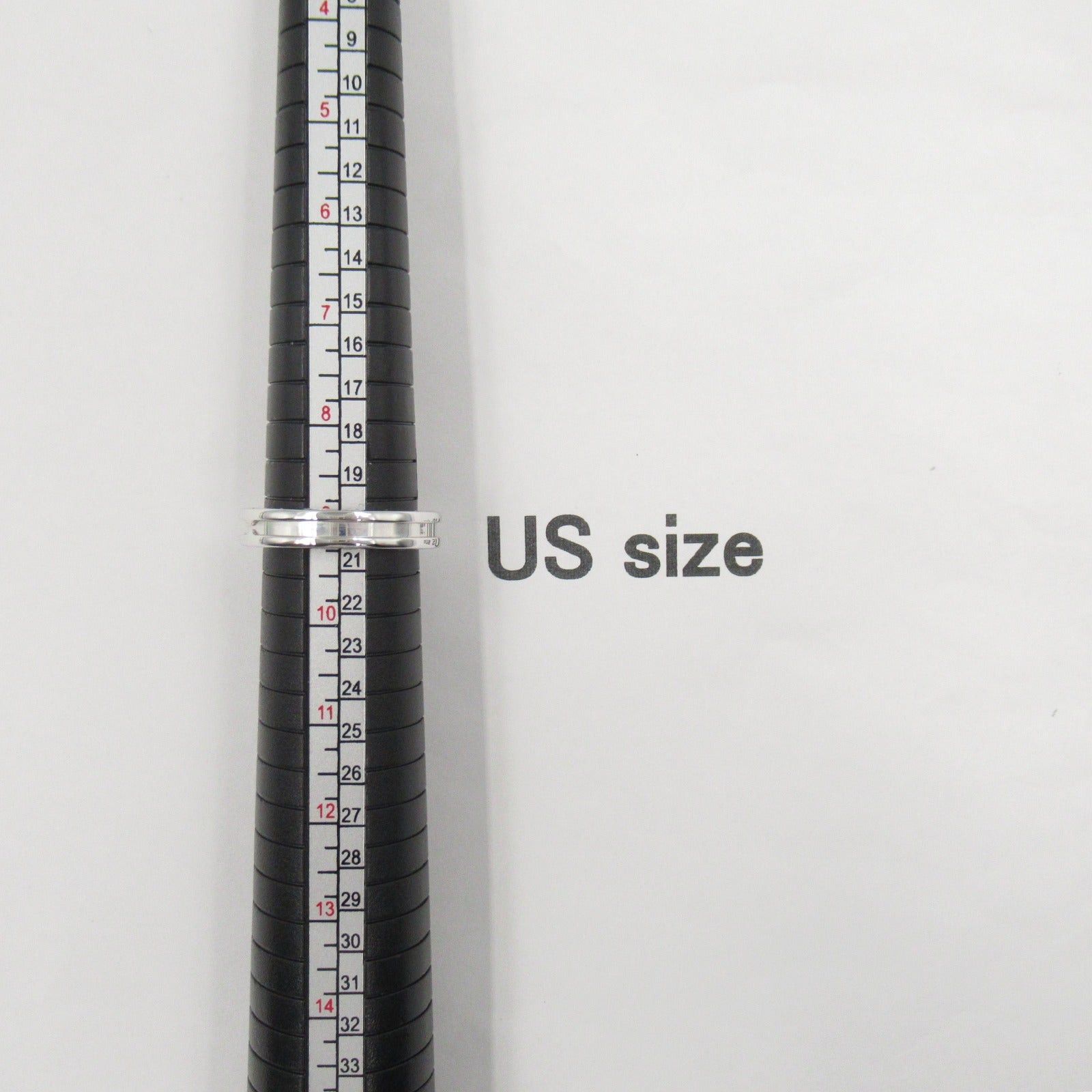 Bvlgari Bvlgari B Zero One Ring 1Belt K18Wg (White Gold) Silver Size ONE SIZE - 7 Thumbnail