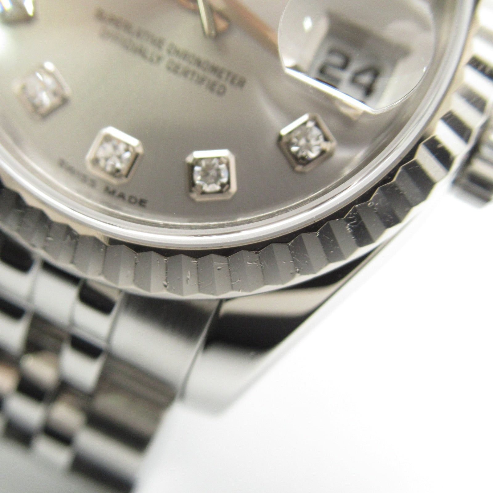 Rolex Rolex Datejust 10P Diamond D Women Watch Automatic Winding K18Wg (White Gold) Stainless Steel Silver Np Size ONE SIZE - 16 Thumbnail