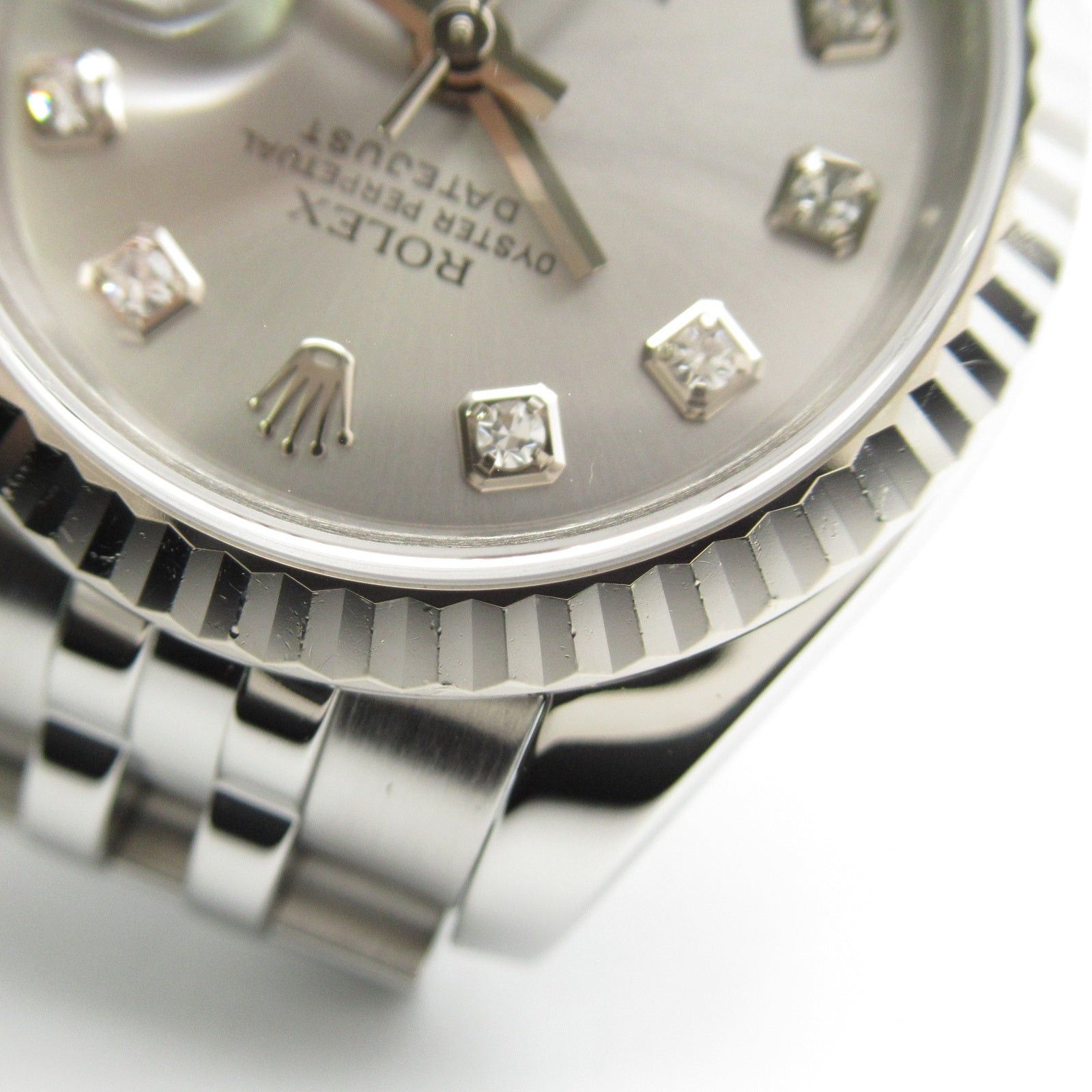 Rolex Rolex Datejust 10P Diamond D Women Watch Automatic Winding K18Wg (White Gold) Stainless Steel Silver Np Size ONE SIZE - 15 Thumbnail