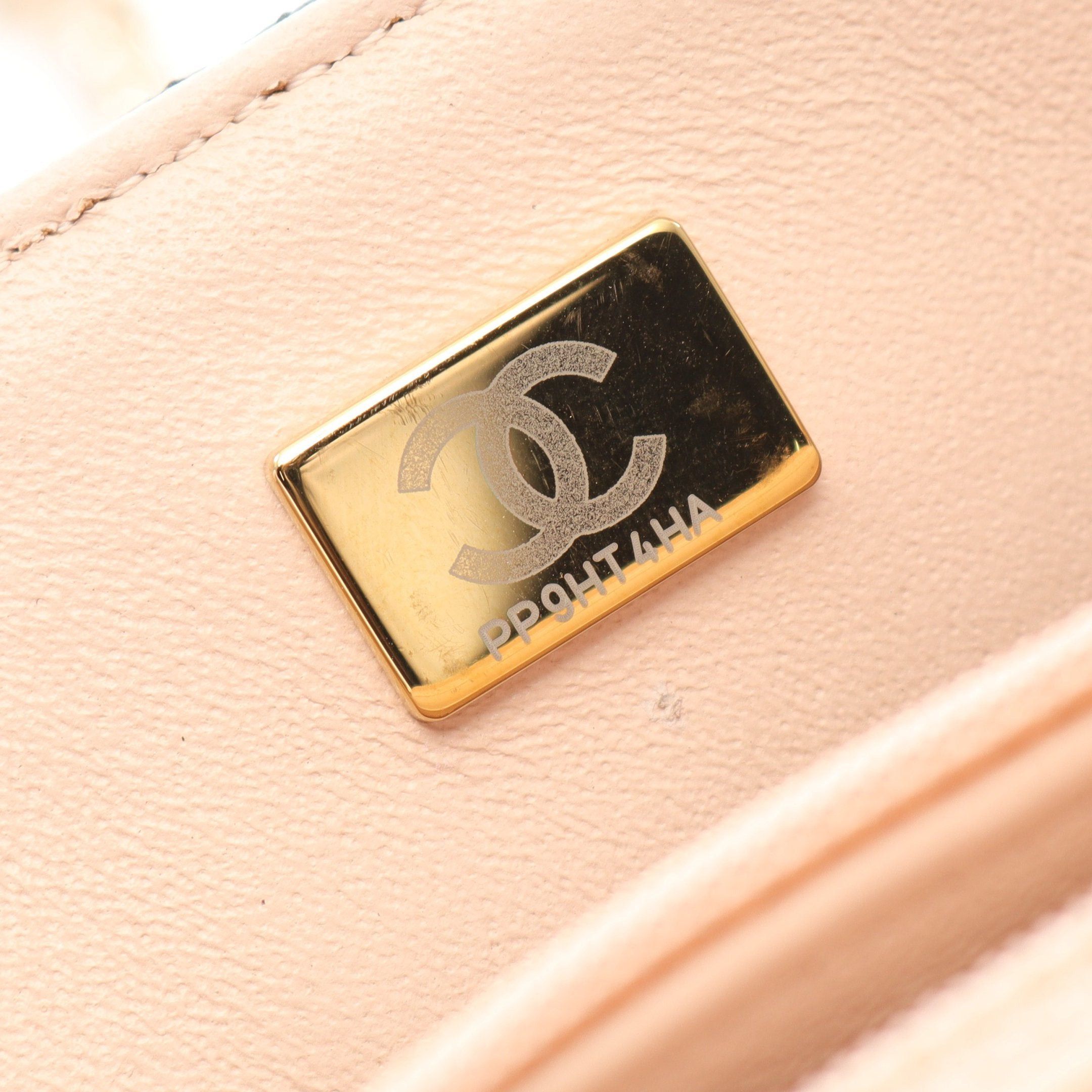 Chanel Chanel Mini Matelasse Chain Shoulder Bag Lambskin Light Pink Black Gold Hardware Size ONE SIZE - 5 Thumbnail