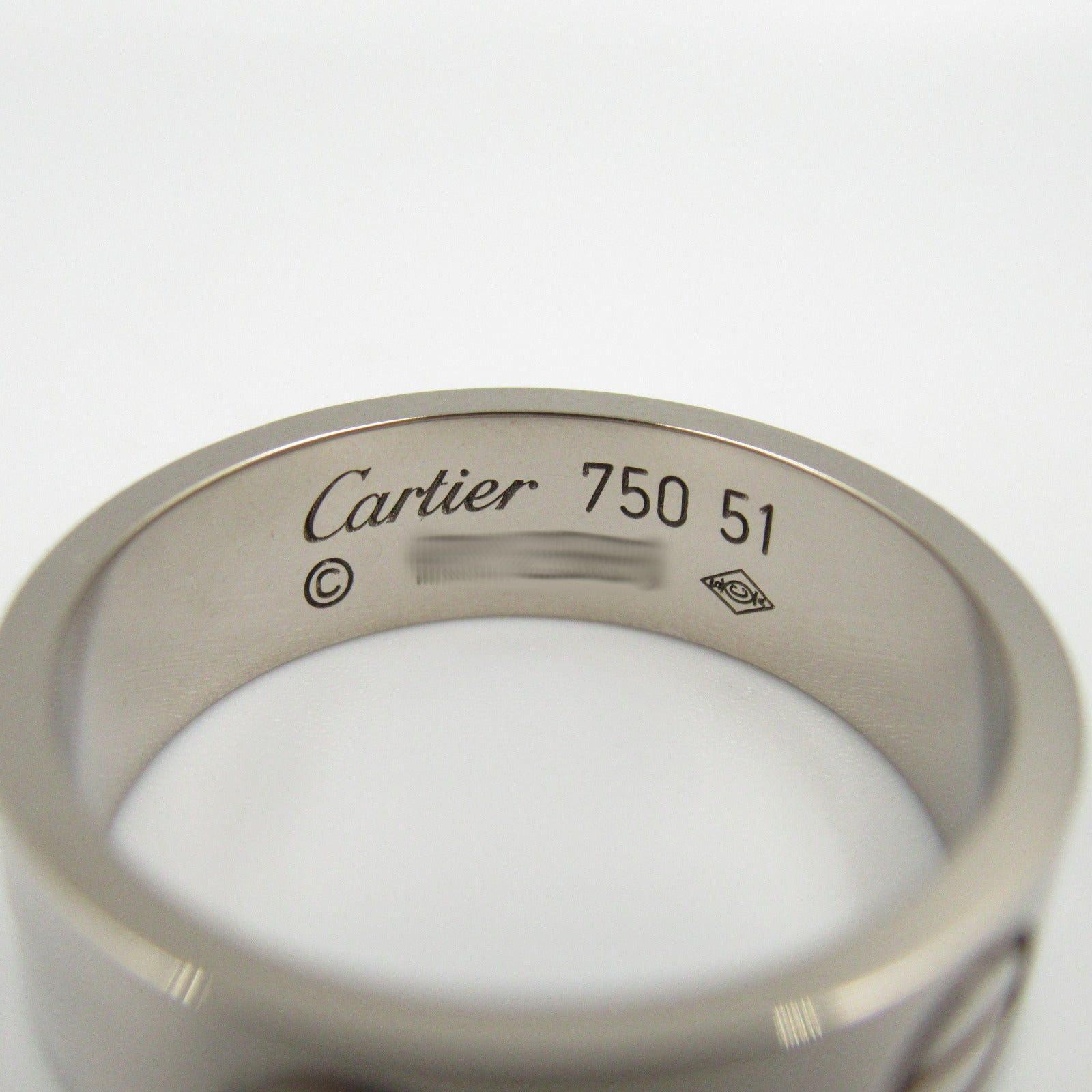 Cartier Cartier Love Ring K18Wg (White Gold) Silver Size ONE SIZE - 4 Thumbnail