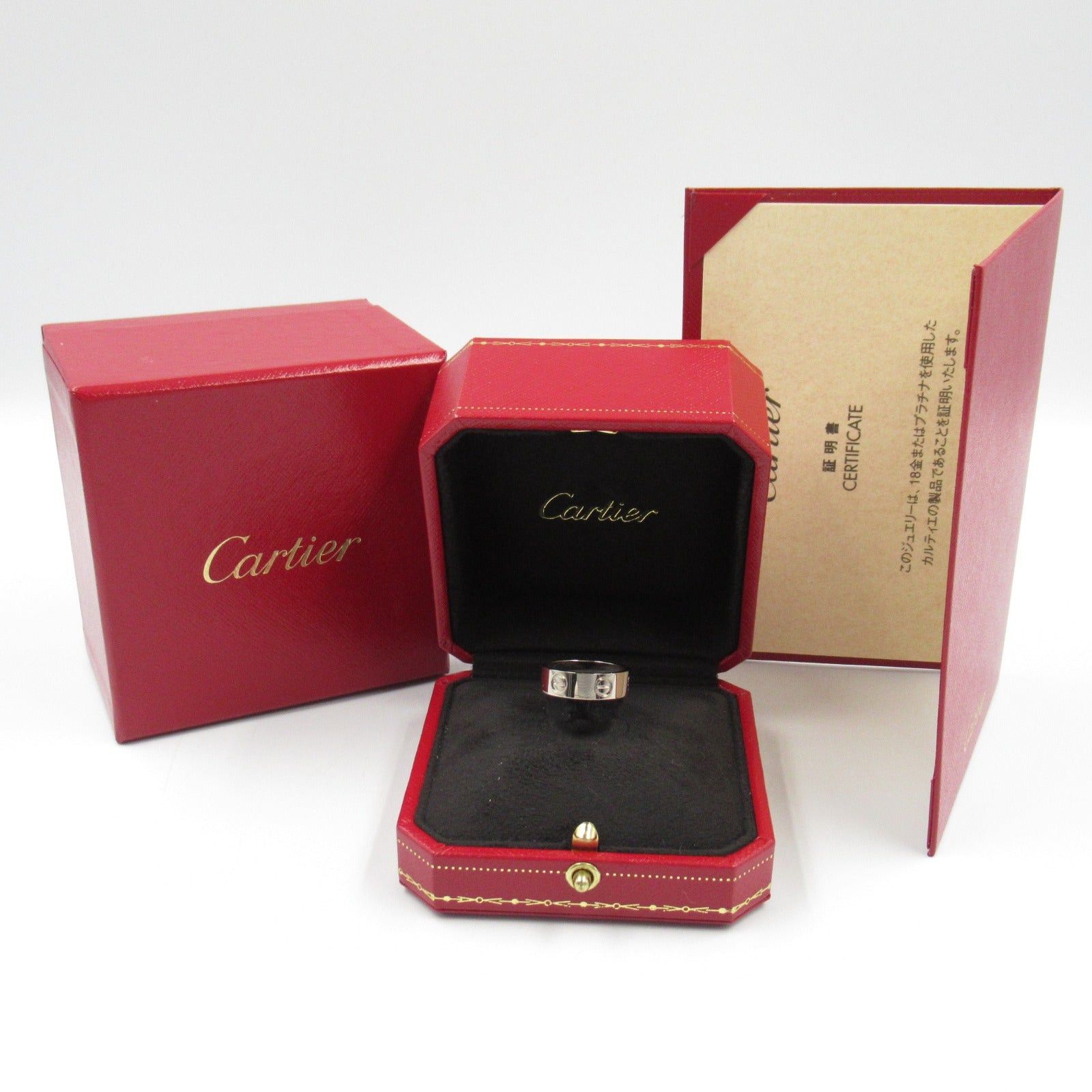 Cartier Cartier Love Ring K18Wg (White Gold) Silver Size ONE SIZE - 7 Thumbnail