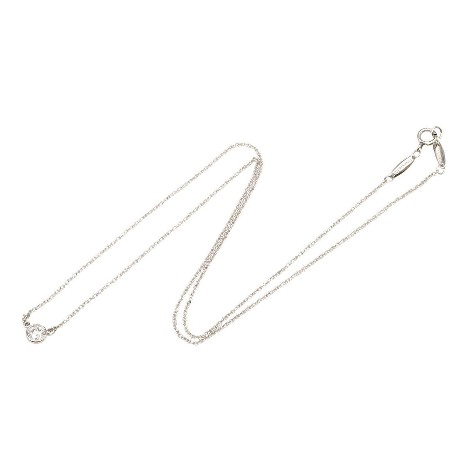 Tiffany & Co. Tiffany Co By The Yard Necklace Pt950 Platinum Diamond Clear Size ONE SIZE - 3 Thumbnail