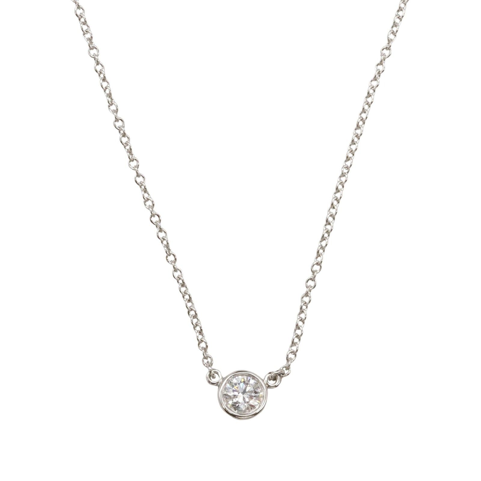 Tiffany & Co. Tiffany Co By The Yard Necklace Pt950 Platinum Diamond Clear Size ONE SIZE - 2 Thumbnail