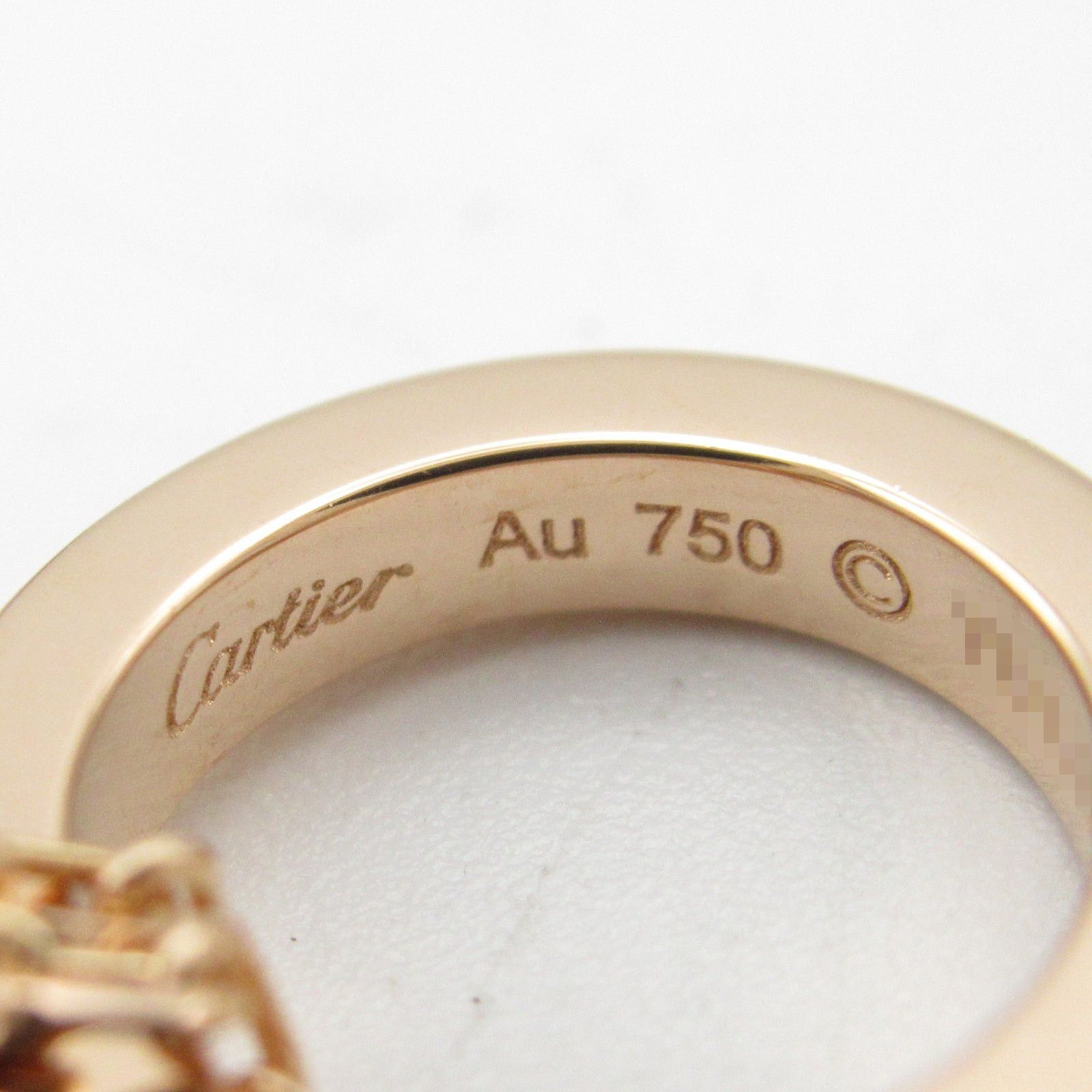 Cartier Cartier Love Necklace Three Hoops Diamond Ceramic K18Pg (Pink Gold) Clear Size ONE SIZE - 6 Thumbnail