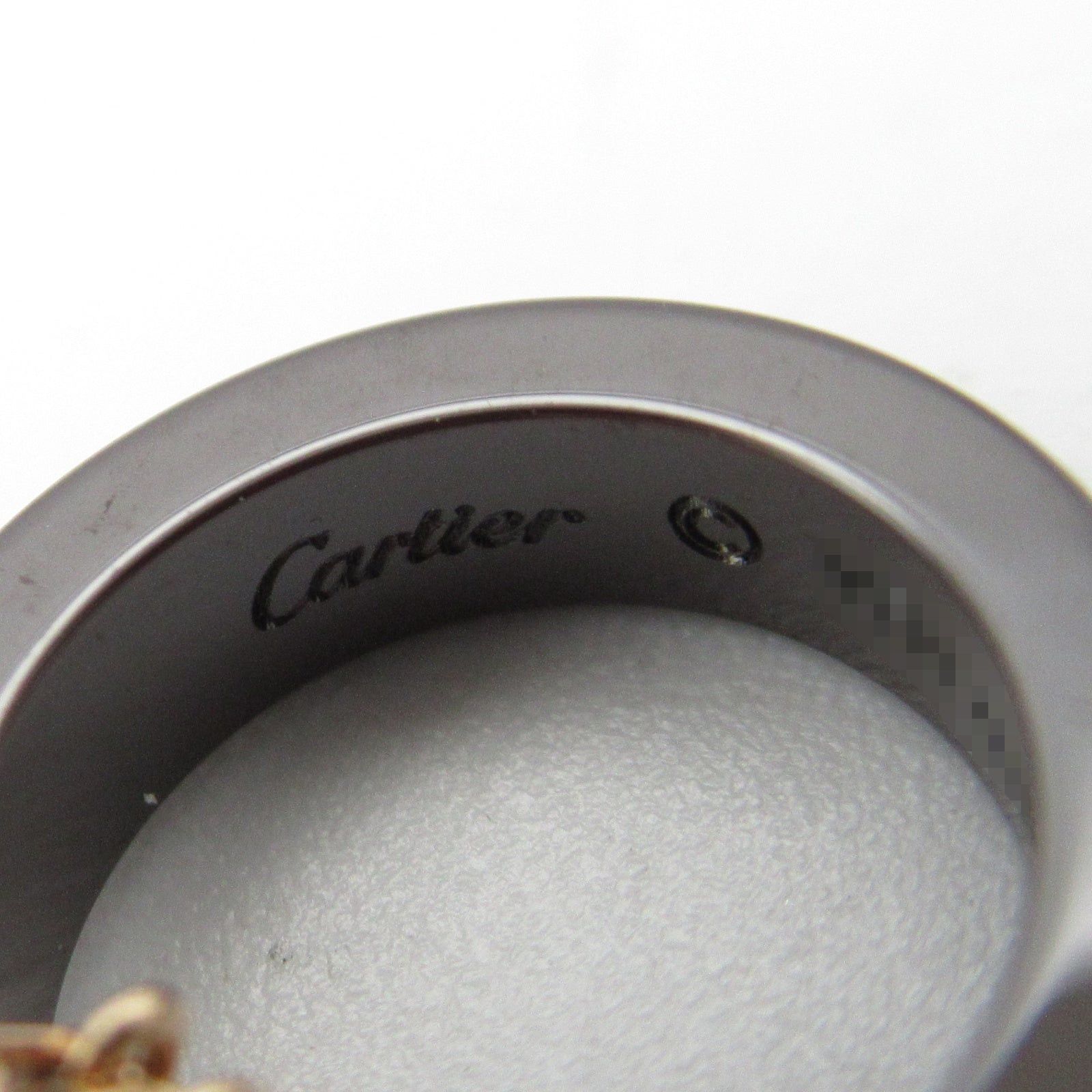 Cartier Cartier Love Necklace Three Hoops Diamond Ceramic K18Pg (Pink Gold) Clear Size ONE SIZE - 5 Thumbnail