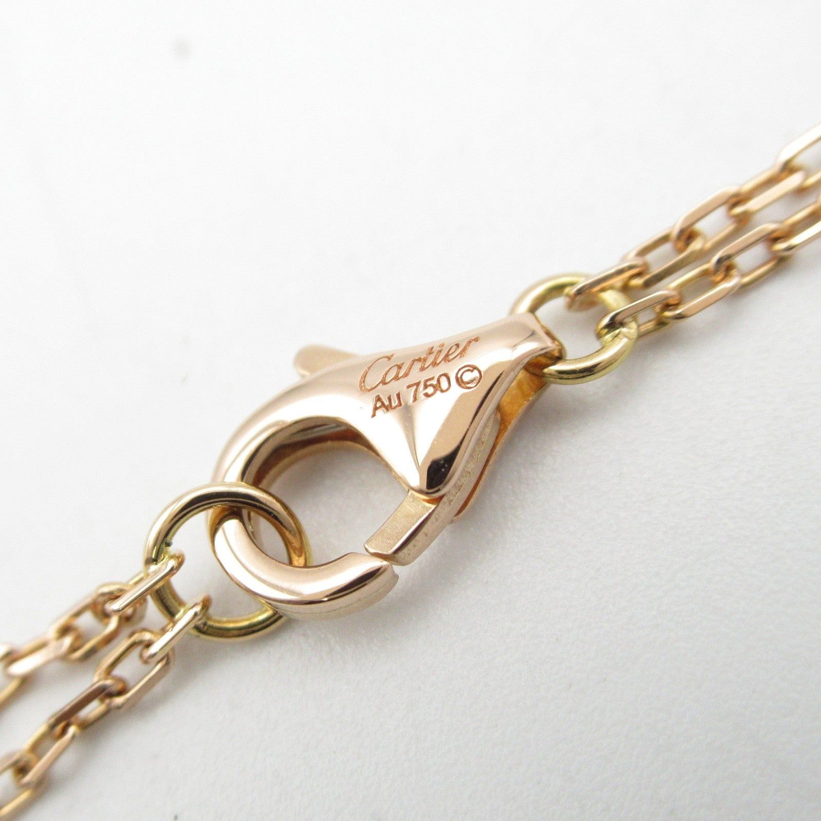 Cartier Cartier Love Necklace Three Hoops Diamond Ceramic K18Pg (Pink Gold) Clear Size ONE SIZE - 8 Thumbnail