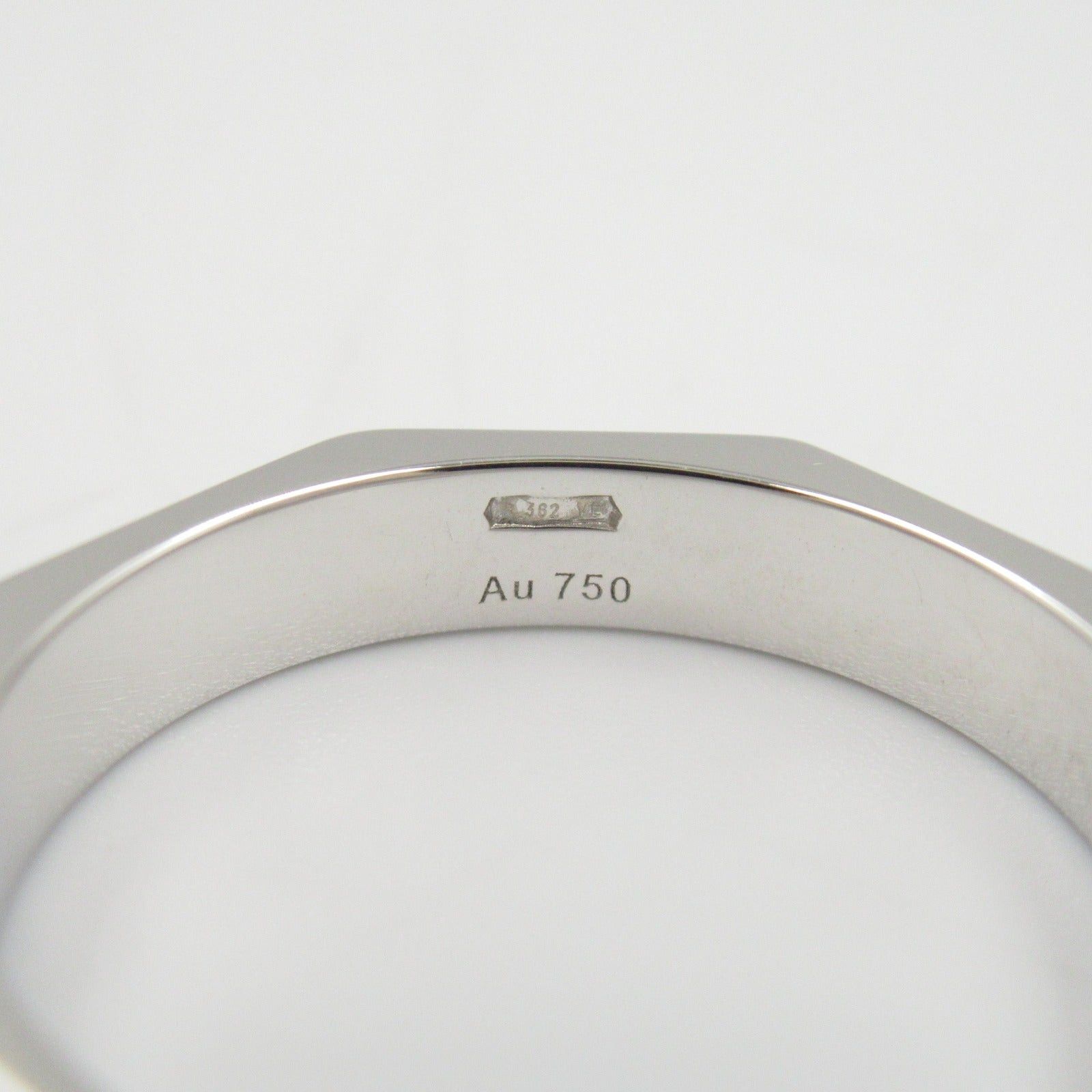 Gucci Gucci Logo Ring K18Wg (White Gold) Silver Size ONE SIZE - 5 Thumbnail