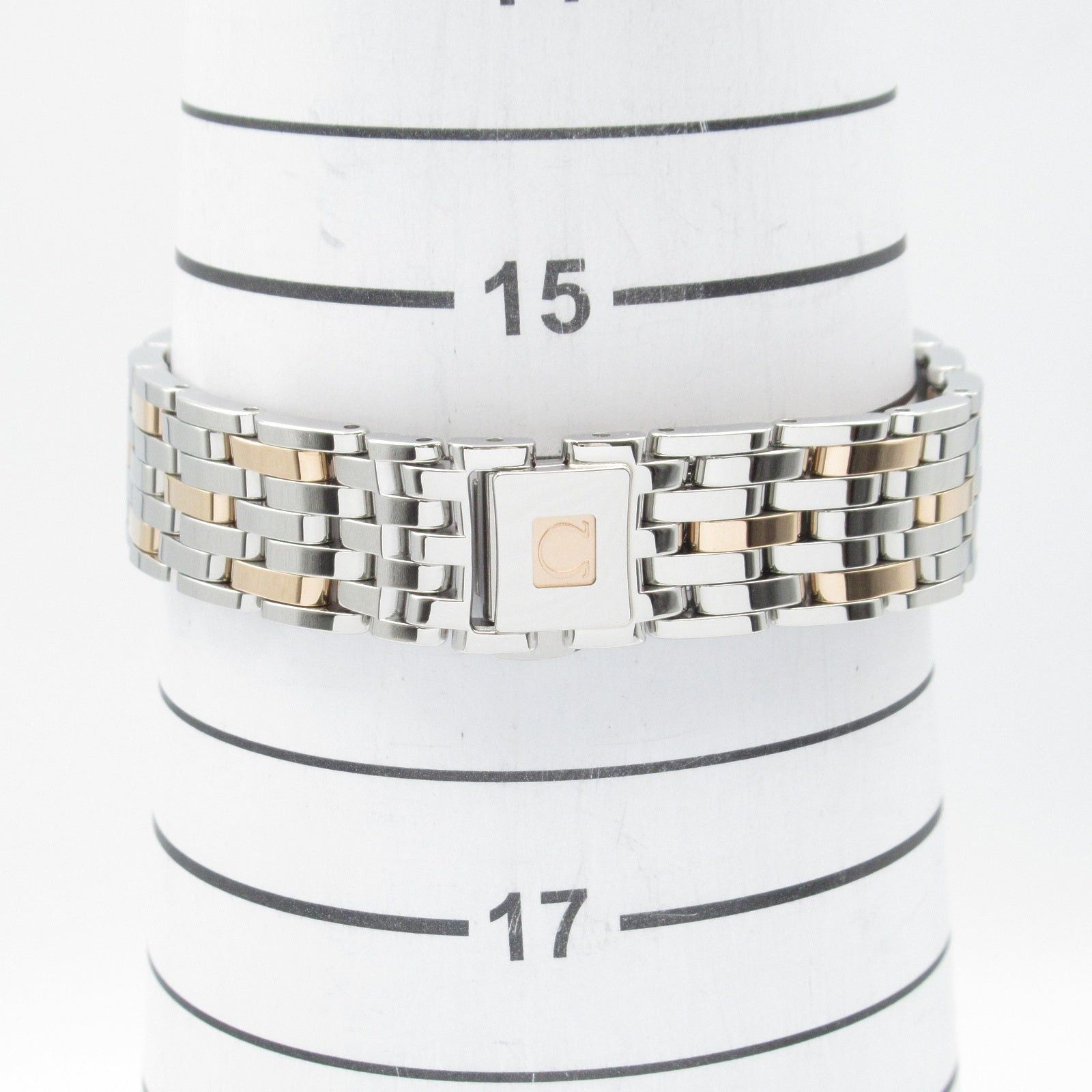 Omega De Ville Prestige Butterfly 8P Diamond Women Watch Quartz K18Pg (Pink Gold) Stainless Steel Silver