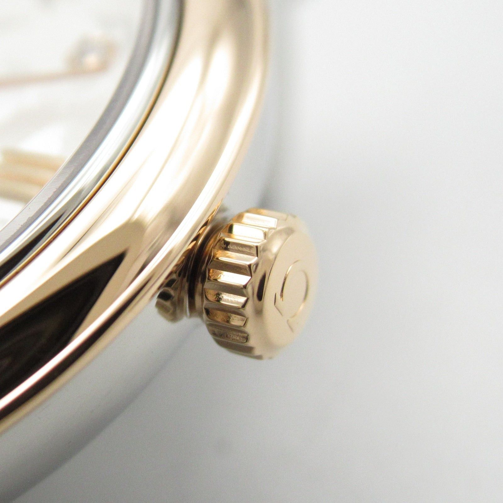 Omega De Ville Prestige Butterfly 8P Diamond Women Watch Quartz K18Pg (Pink Gold) Stainless Steel Silver