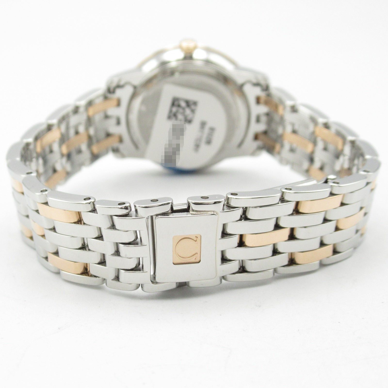 Omega De Ville Prestige Butterfly 8P Diamond Women Watch Quartz K18Pg (Pink Gold) Stainless Steel Silver