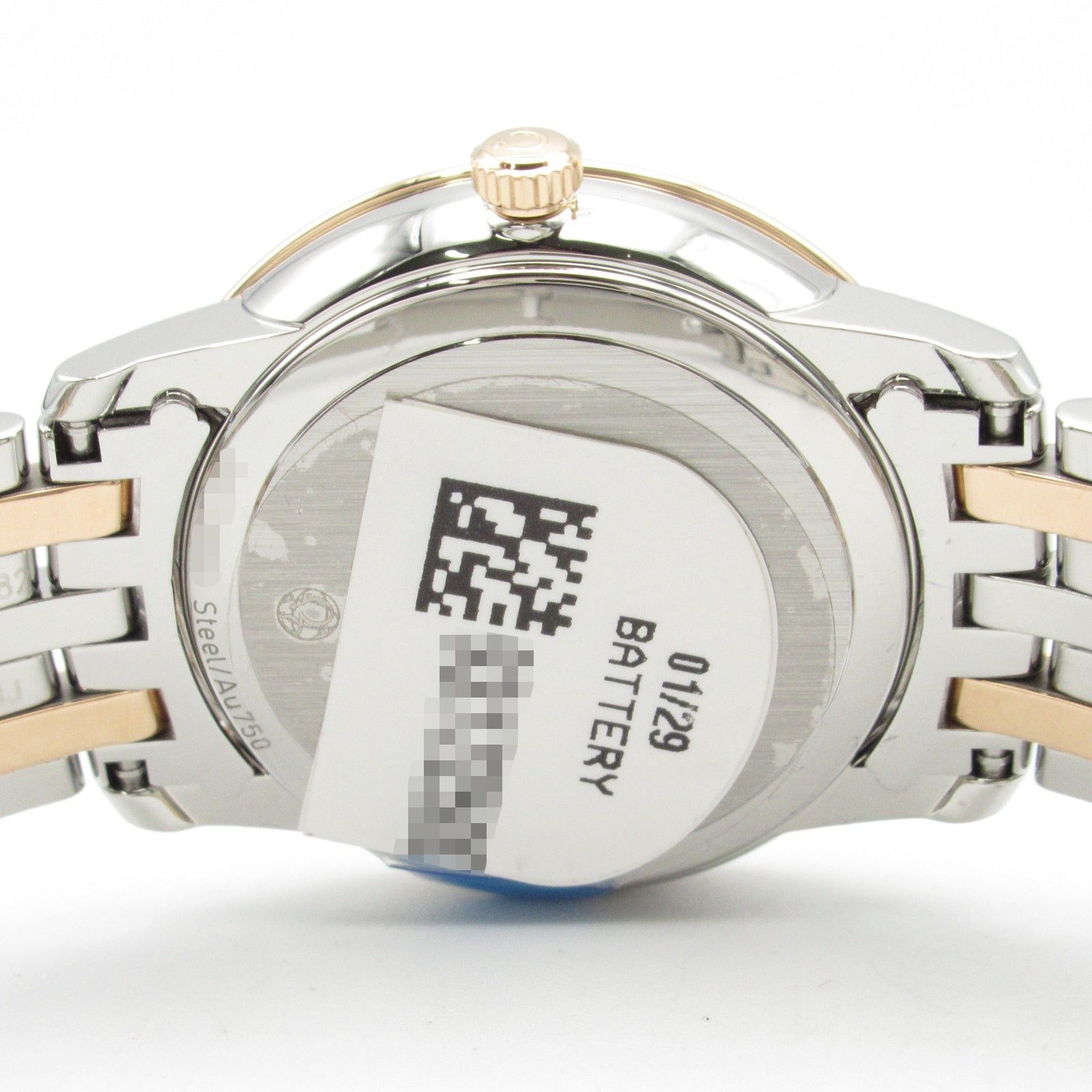 Omega De Ville Prestige Butterfly 8P Diamond Women Watch Quartz K18Pg (Pink Gold) Stainless Steel Silver