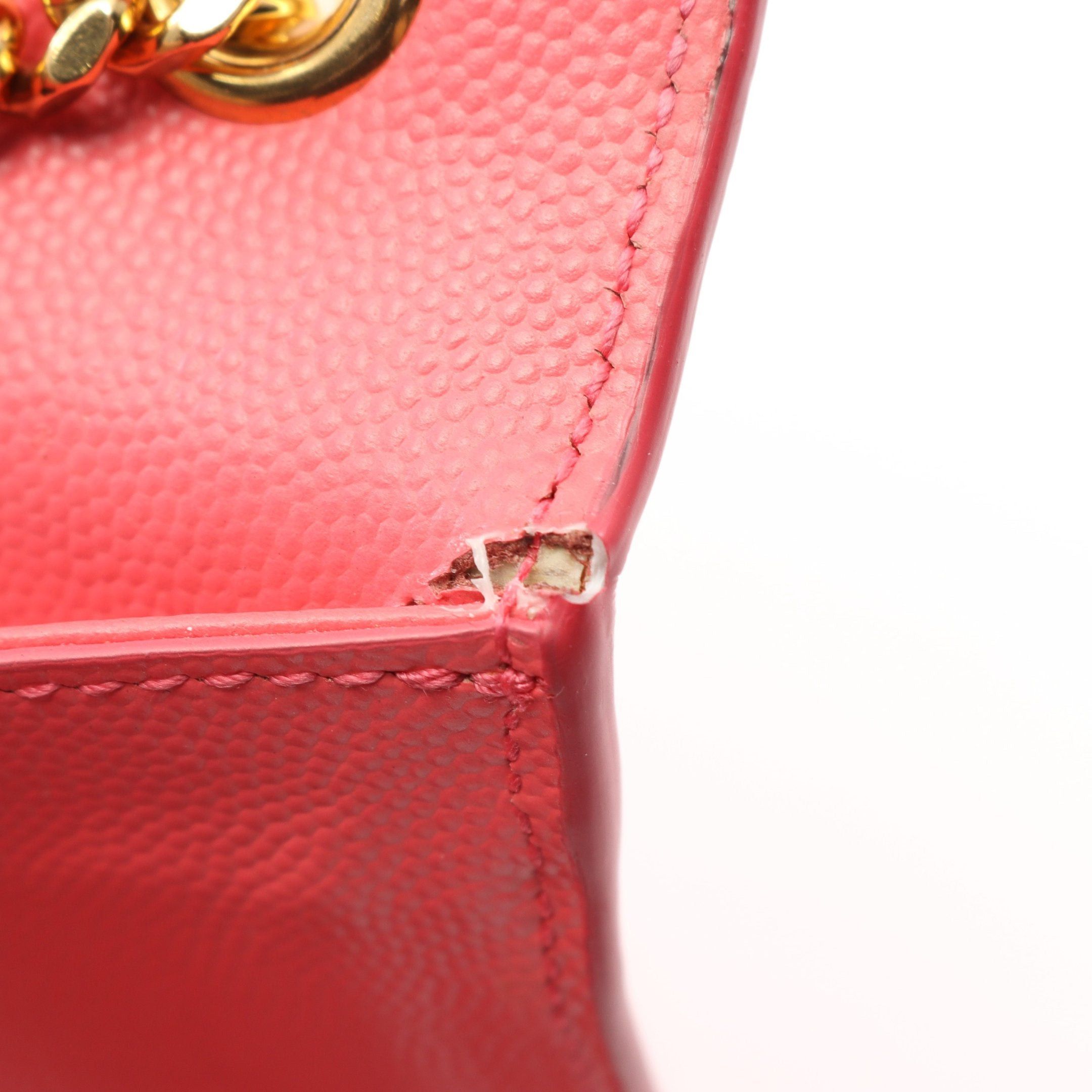 Yves Saint Laurent Yves Saint Laurent Kate Chain Shoulder Bag Leather Pink Size ONE SIZE - 5 Thumbnail