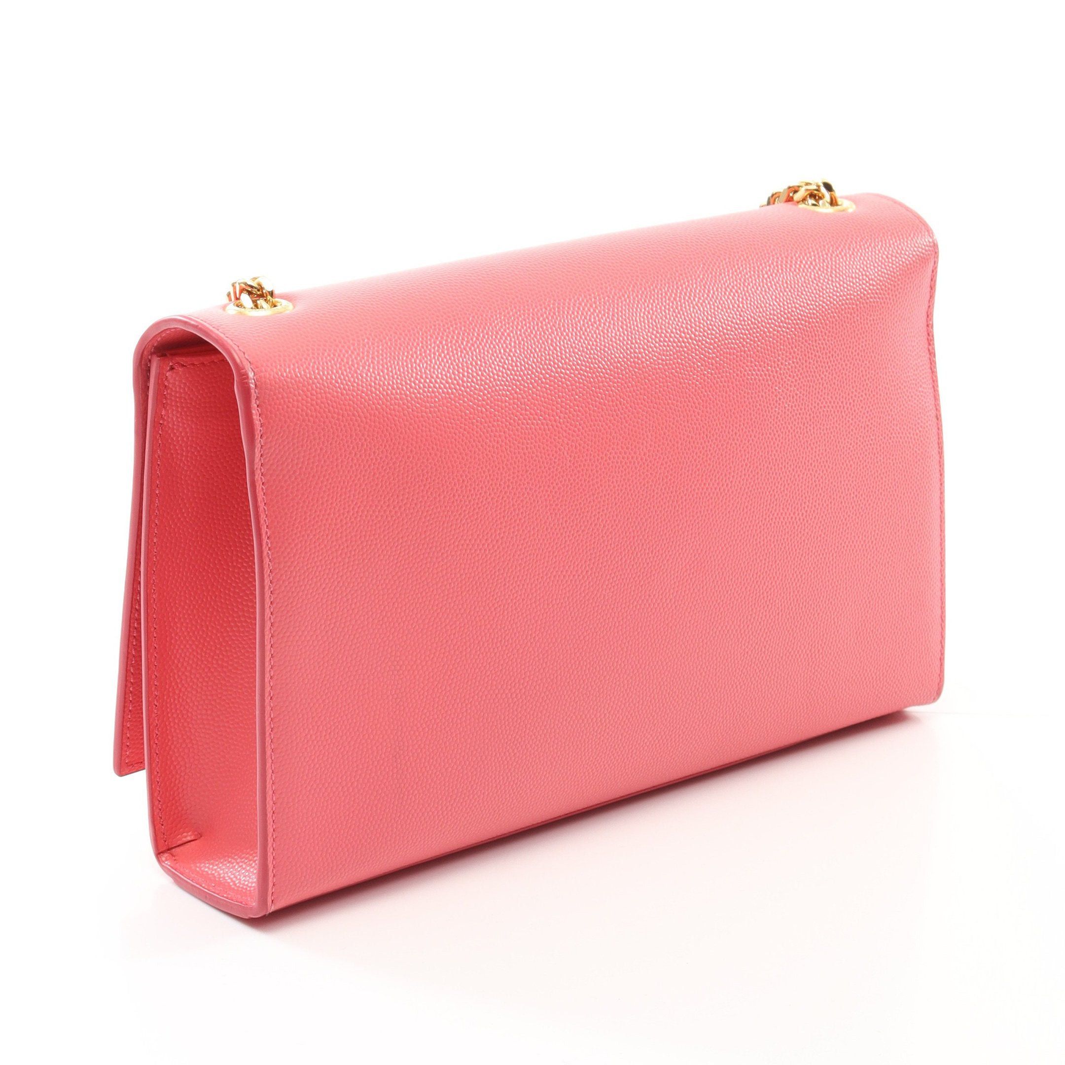 Yves Saint Laurent Yves Saint Laurent Kate Chain Shoulder Bag Leather Pink Size ONE SIZE - 2 Thumbnail