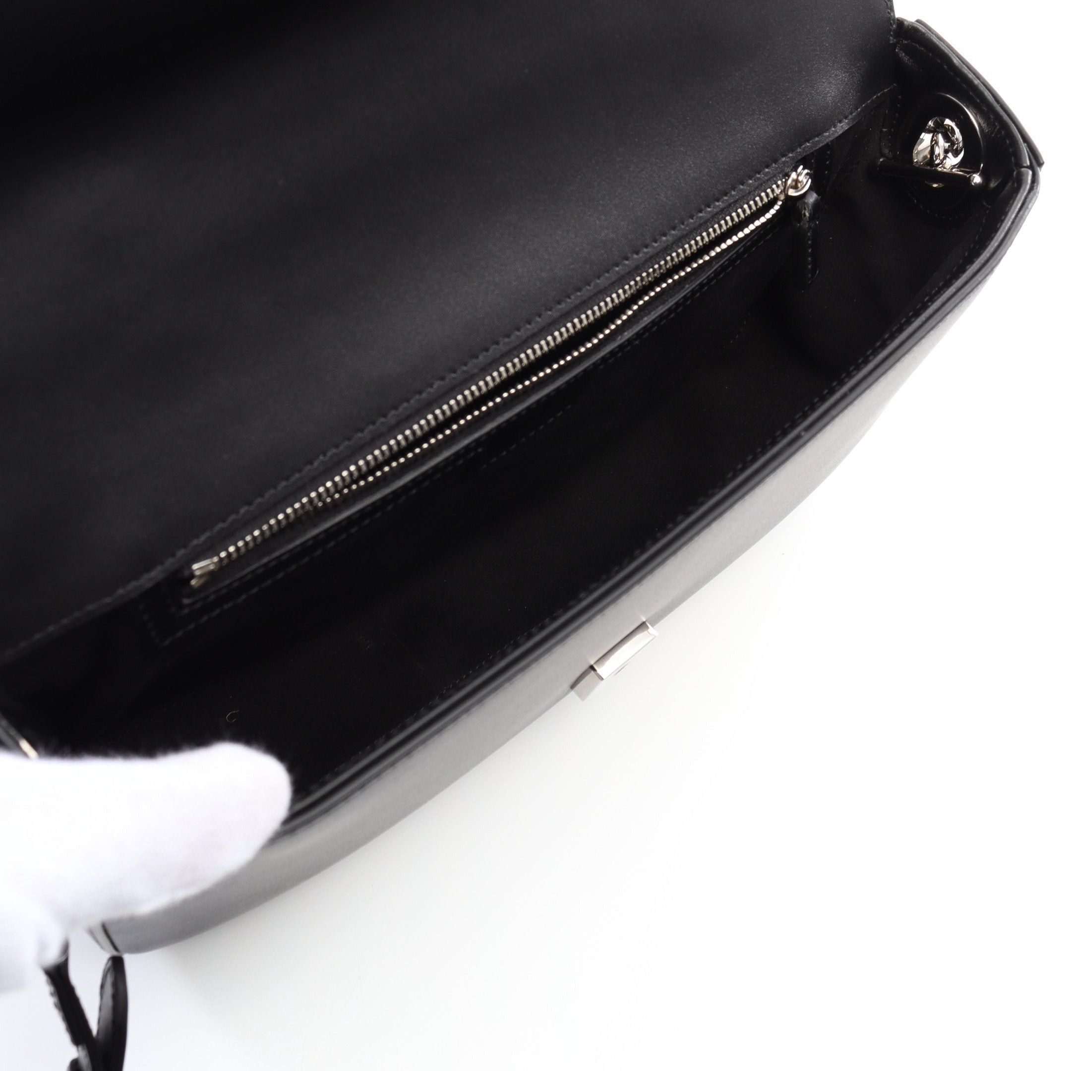 Gucci Gucci Double G Shoulder Bag Leather Black Size ONE SIZE - 3 Thumbnail
