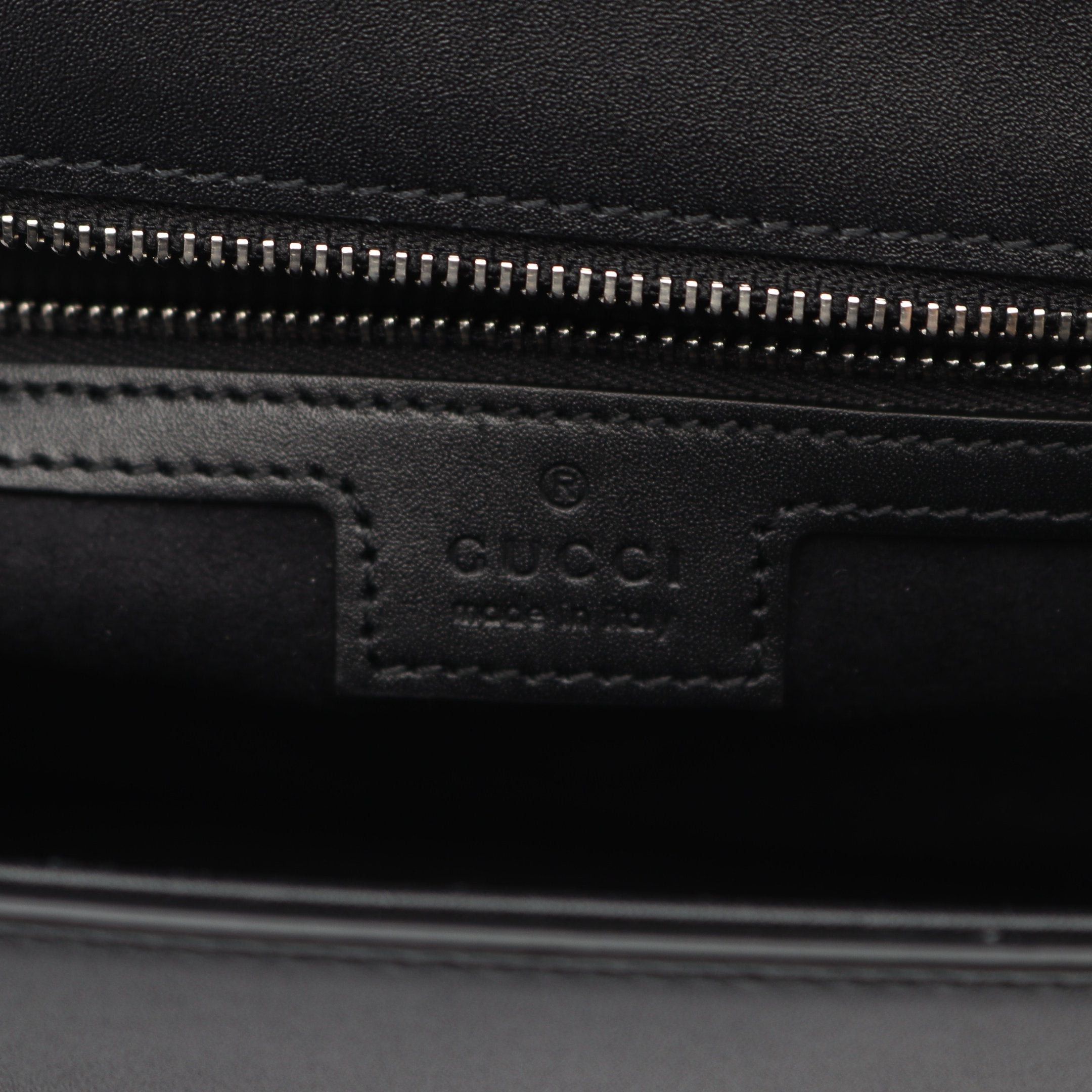 Gucci Gucci Double G Shoulder Bag Leather Black Size ONE SIZE - 4 Thumbnail