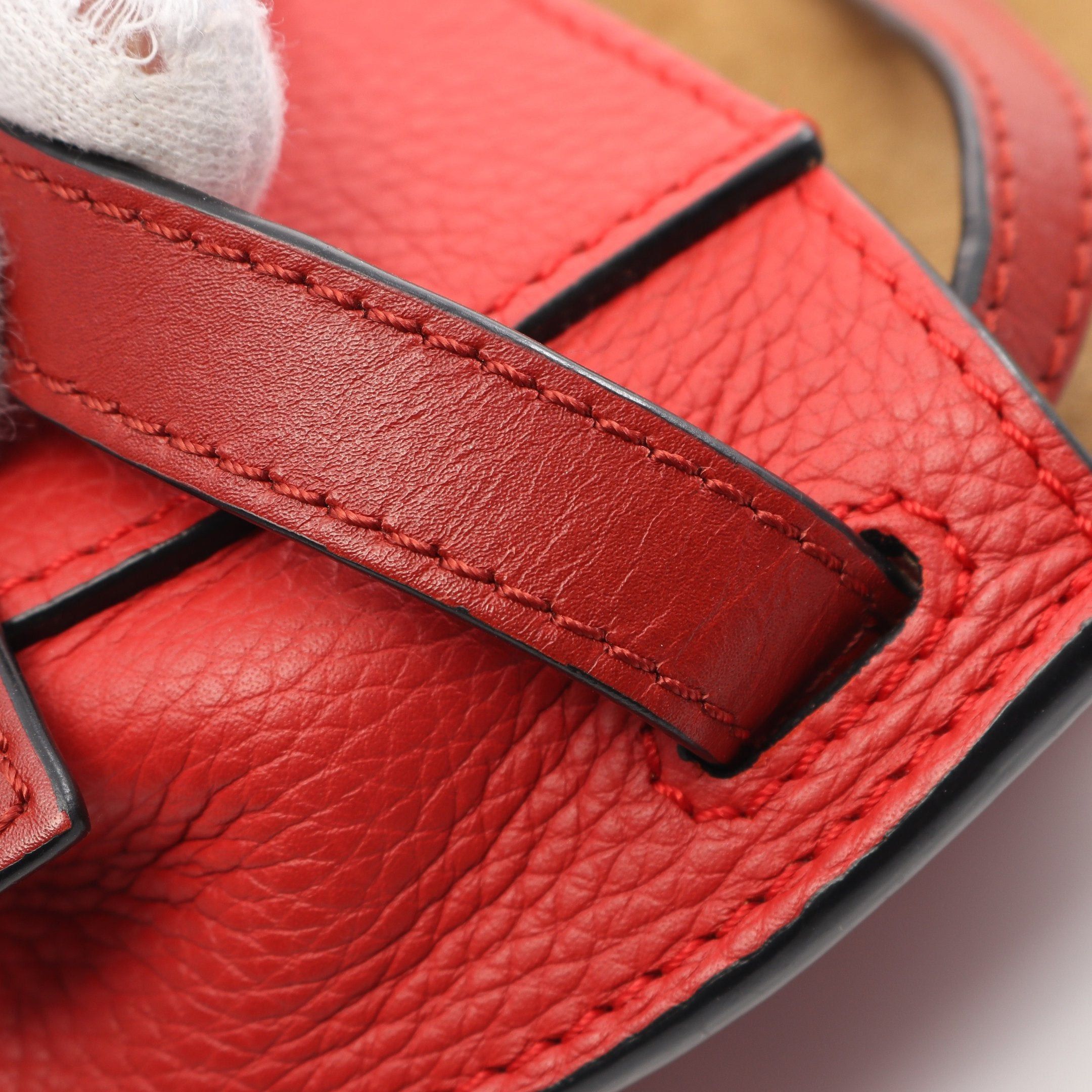 Loewe Loewe Gate Bag Mini Shoulder Leather Red Size ONE SIZE - 6 Thumbnail