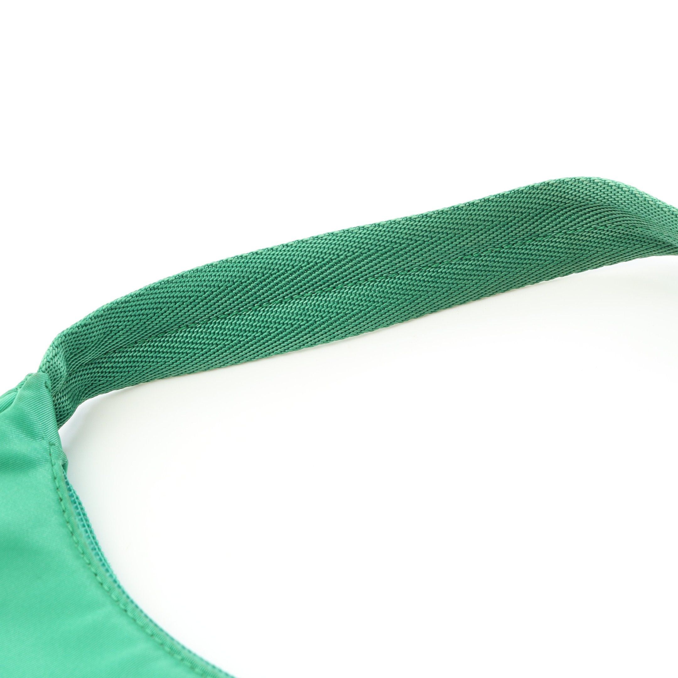 Prada Prada Re-Edition 2000 Tessuto Mini Bag Handbag Nylon Saffiano Leather Green Size ONE SIZE - 6 Thumbnail