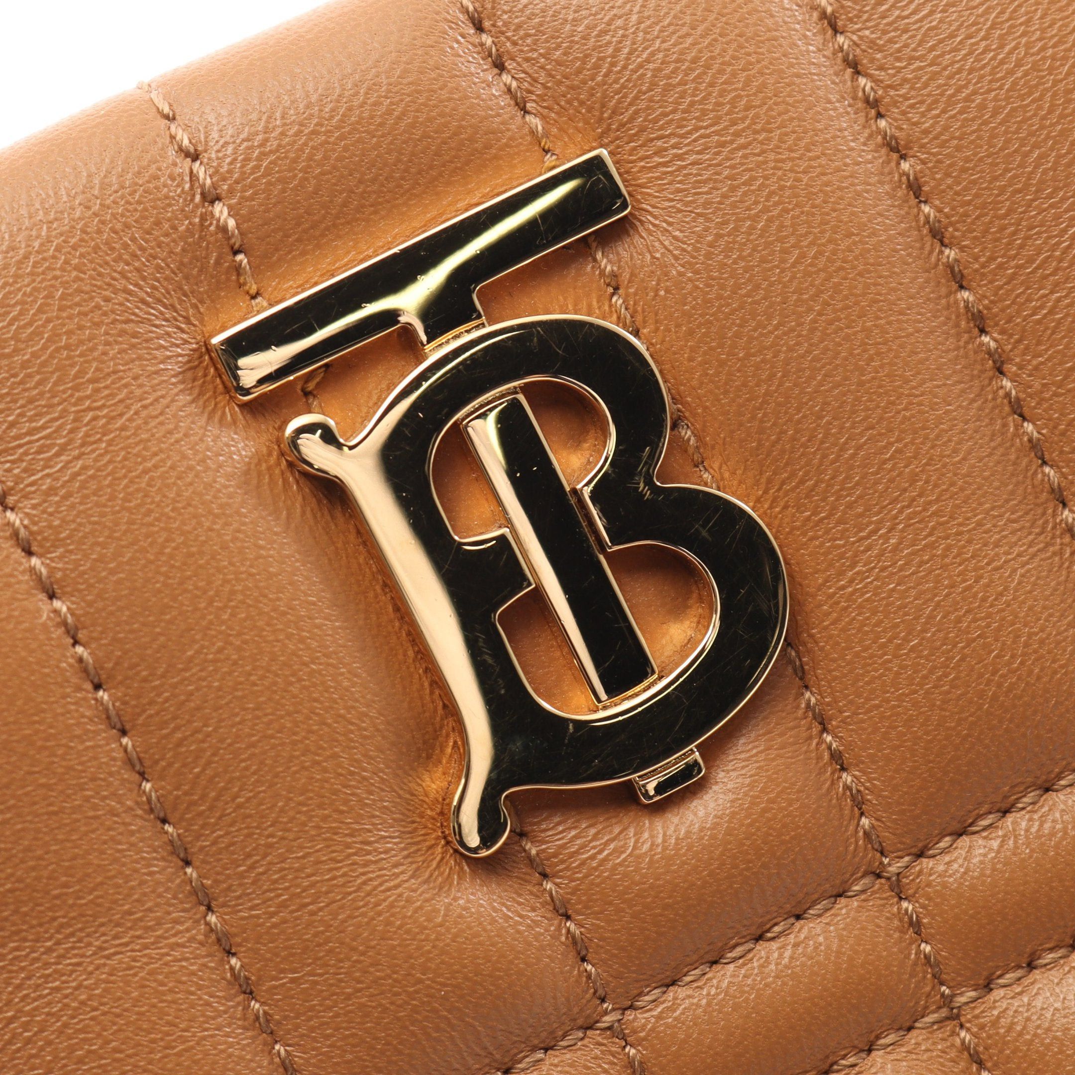 Burberry Burberry Roller Quilting Bucket Bag Chain Shoulder Leather Light Brown Size ONE SIZE - 5 Thumbnail