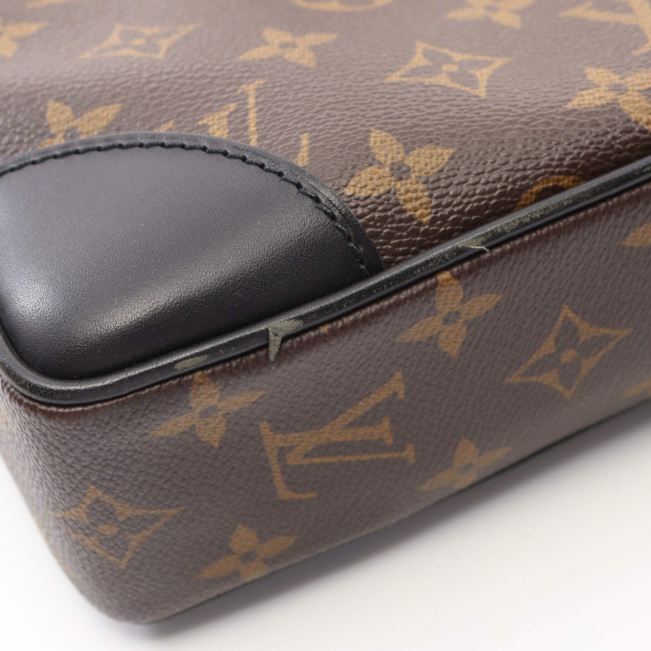 Louis Vuitton Louis Vuitton Porte Document Voyage Monogram Macassar Business Bag Briefcase Leather Brown Black Size ONE SIZE - 6 Thumbnail