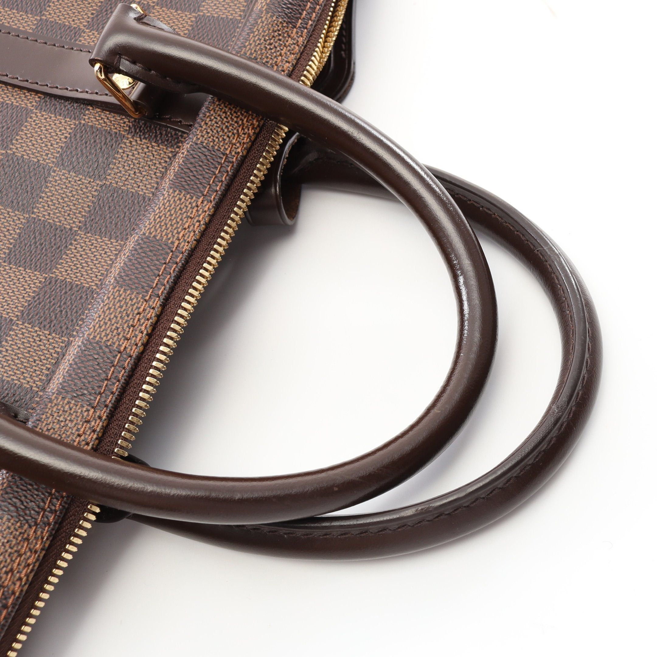 Louis Vuitton Louis Vuitton Porte Document Voyage Damier Ebene Business Bag Briefcase Leather Brown Size ONE SIZE - 6 Thumbnail